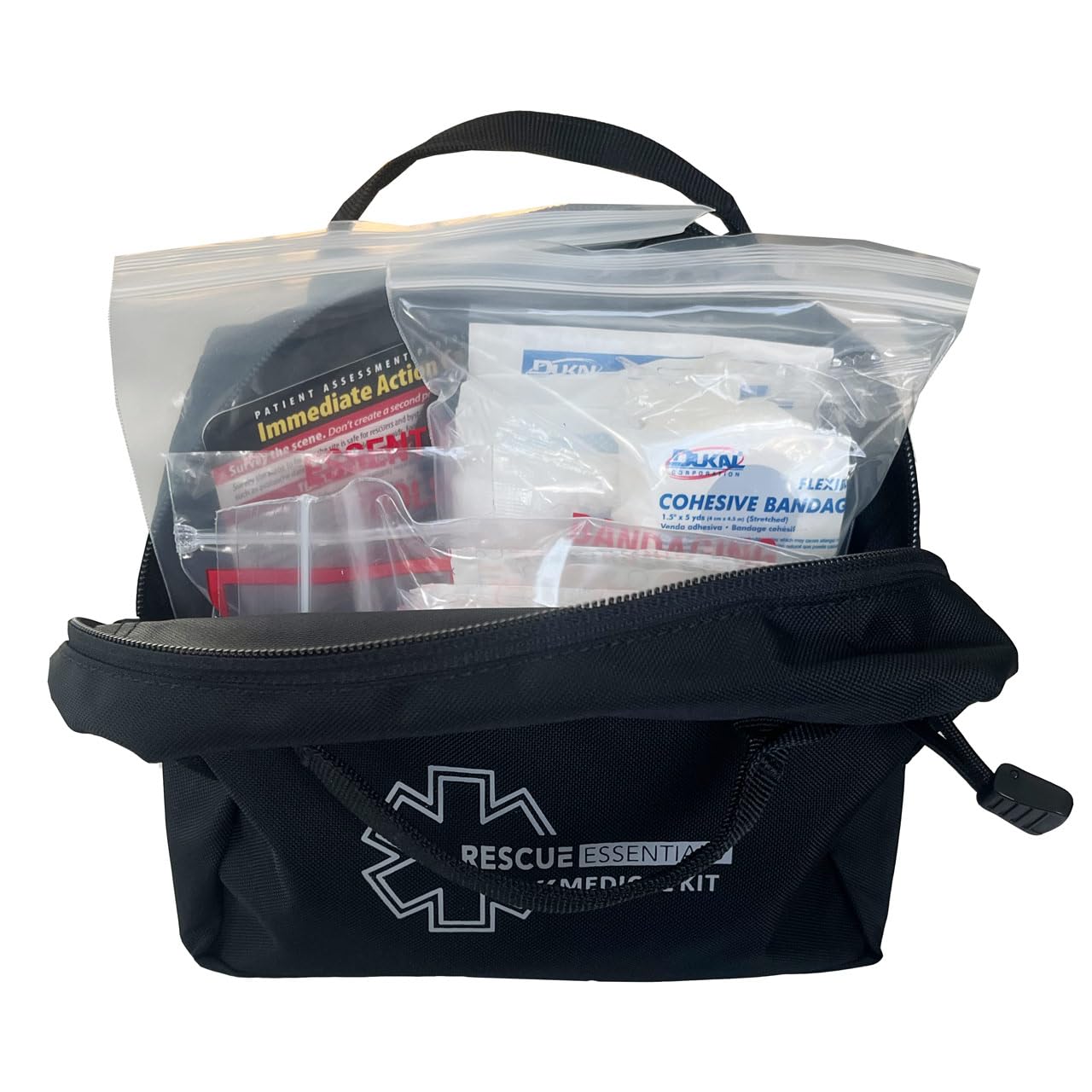 Rescue Essentials WFA First Aid Kit - Compact & Complete Emergency Medical Supplies for Hiking, Camping, and Outdoor Adventures