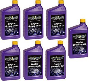 Royal Purple 11487 Break-In Oil - 6 Pack for New Engine Break-In | High Performance Motor Oil for Cars, Trucks & Motorcycles | Ideal for Initial Engine Start-Up & Break-In Period