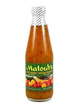 Matouk's West Indian Salsa Picante Hot Sauce - 10oz Bottle | Authentic Caribbean Spicy Sauce for Tacos, Wings & Seafood | Hot & Flavorful Pepper Sauce for Cooking & Grilling