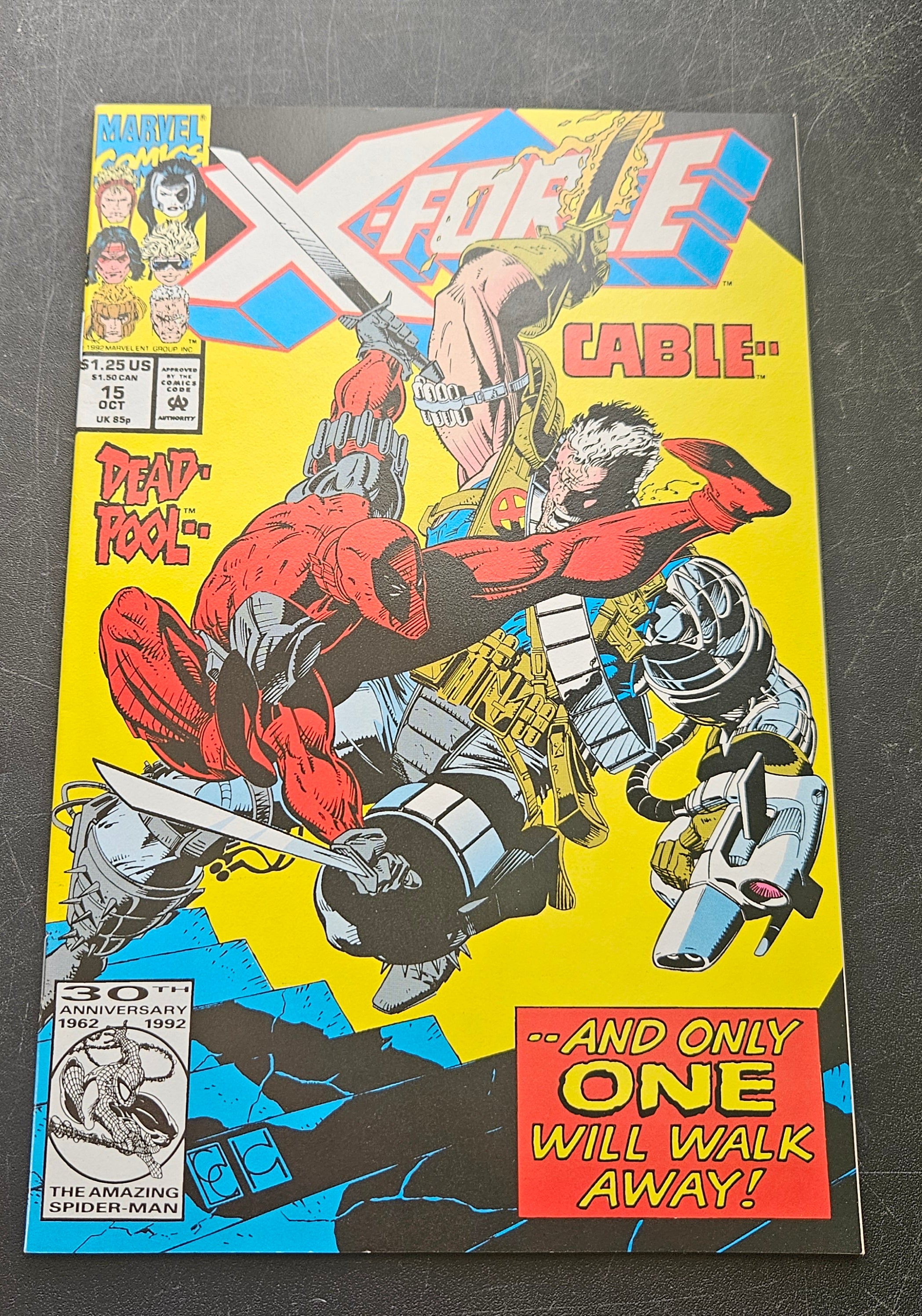 X-Force #15: Deadpool vs Cable - Only One Will Walk Away! Marvel Comics October 1992 | Collectible Comic Book for Superhero Fans & Marvel Enthusiasts