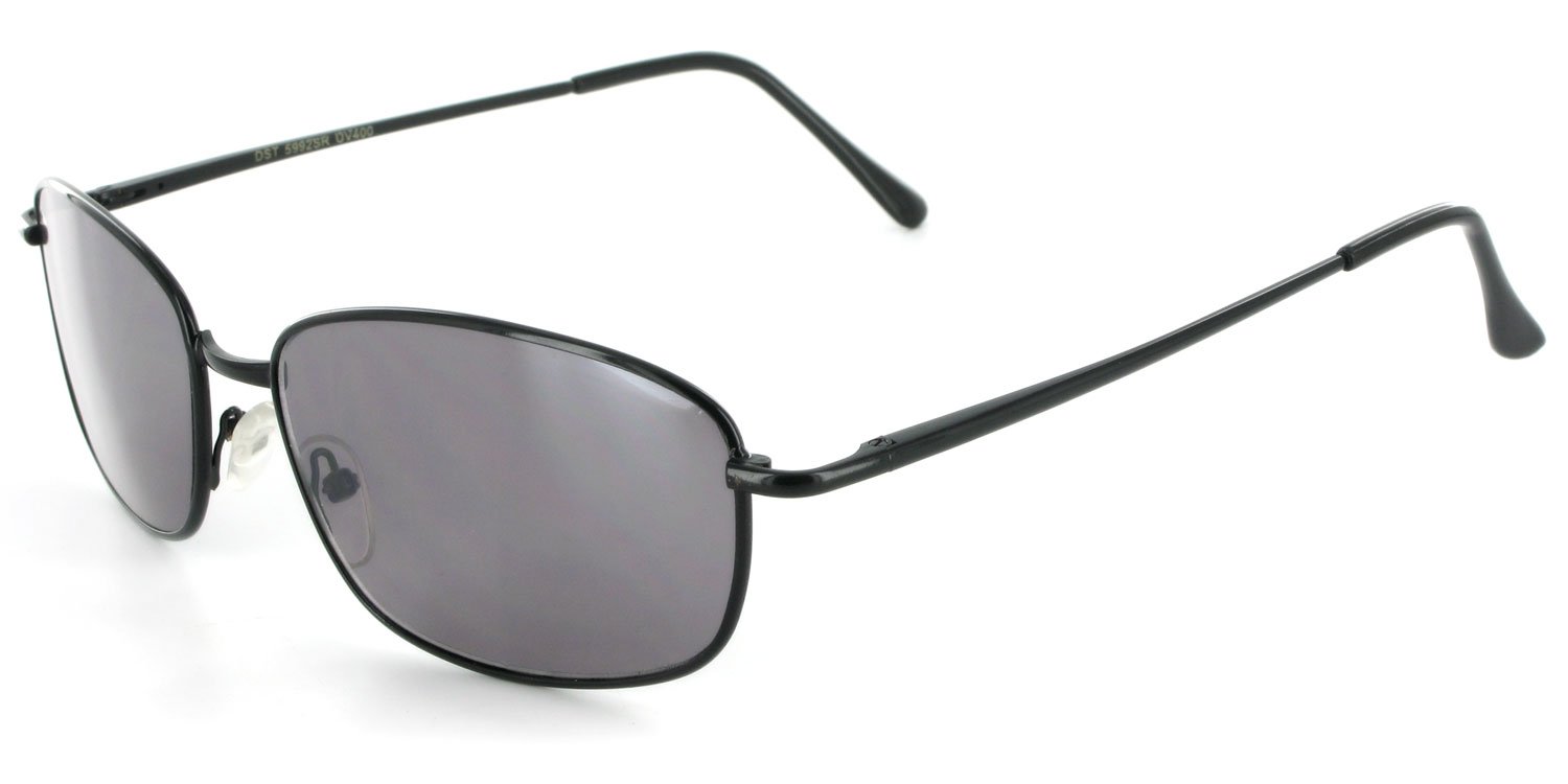 Seagulls Metal Frame Full Reading Sunglasses for Men & Women - Non-Bifocal +2.50 Magnification, Black - Perfect for Outdoor Reading, Driving, and Active Lifestyles