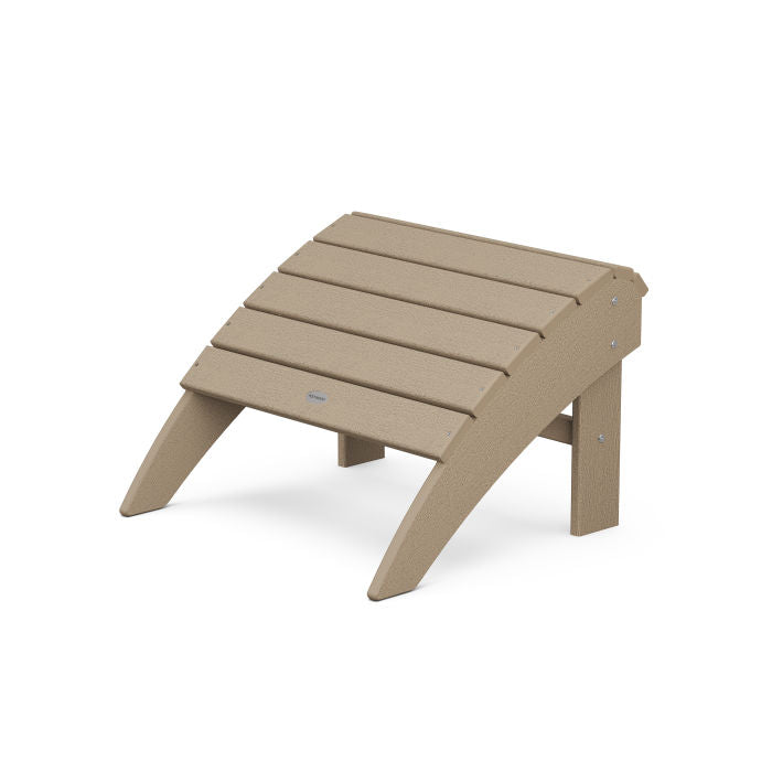 POLYWOOD Vineyard Curveback Adirondack Ottoman - Outdoor Patio Furniture, Weather-Resistant Poly Lumber, Perfect for Garden, Poolside & Backyard Relaxation