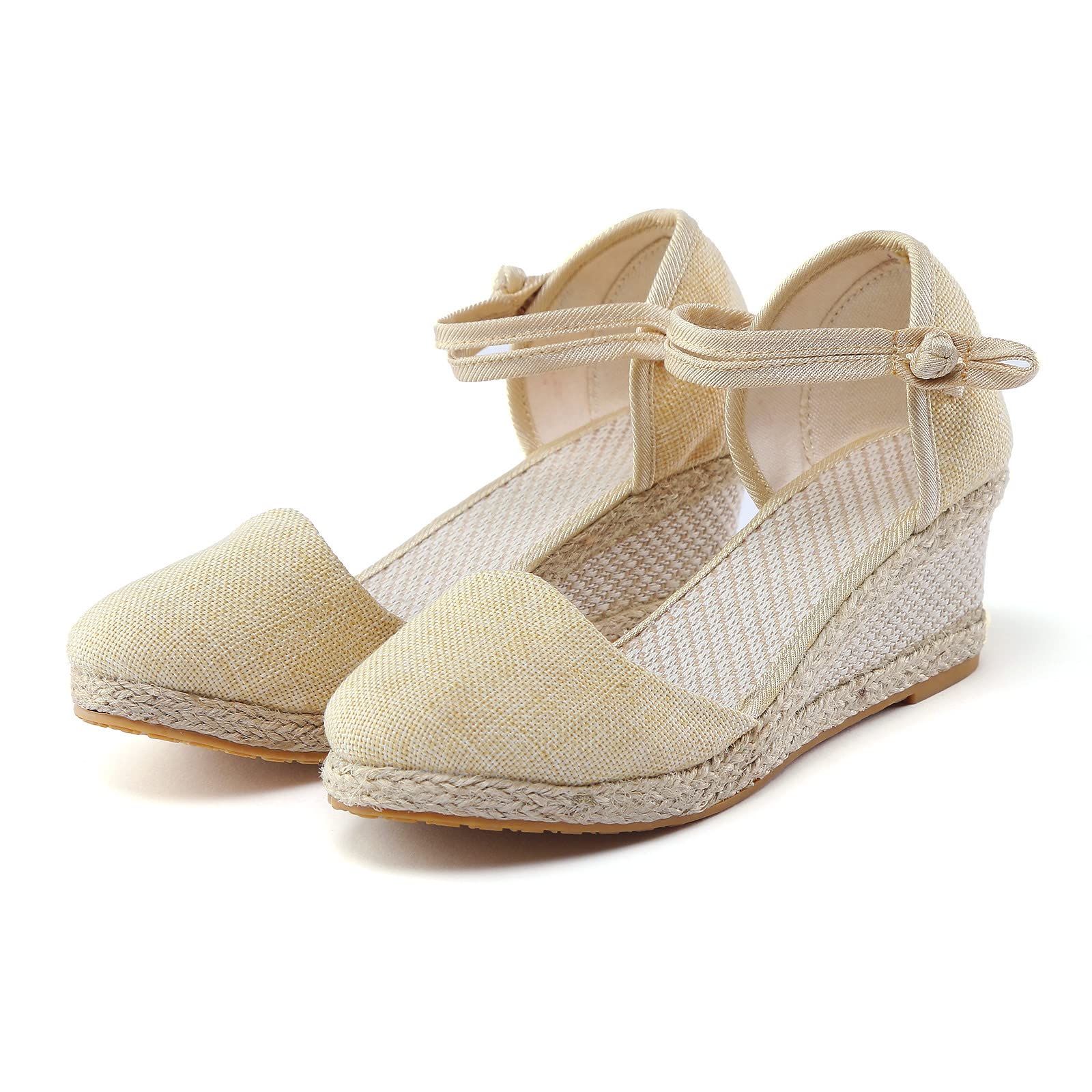 Women's Comfortable Wedge Slide Sandals with Buckle - Stylish & Supportive Summer Footwear for Beach, Walking & Casual Outings