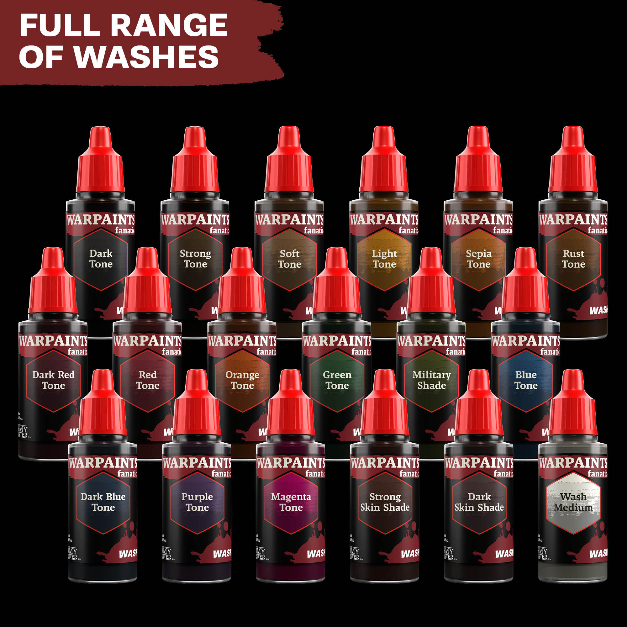 Warpaints Fanatic Wash: Dark Skin Shade - Professional Water-Based Face & Body Paint for Cosplay, Halloween & Theater Makeup - Safe for Sensitive Skin