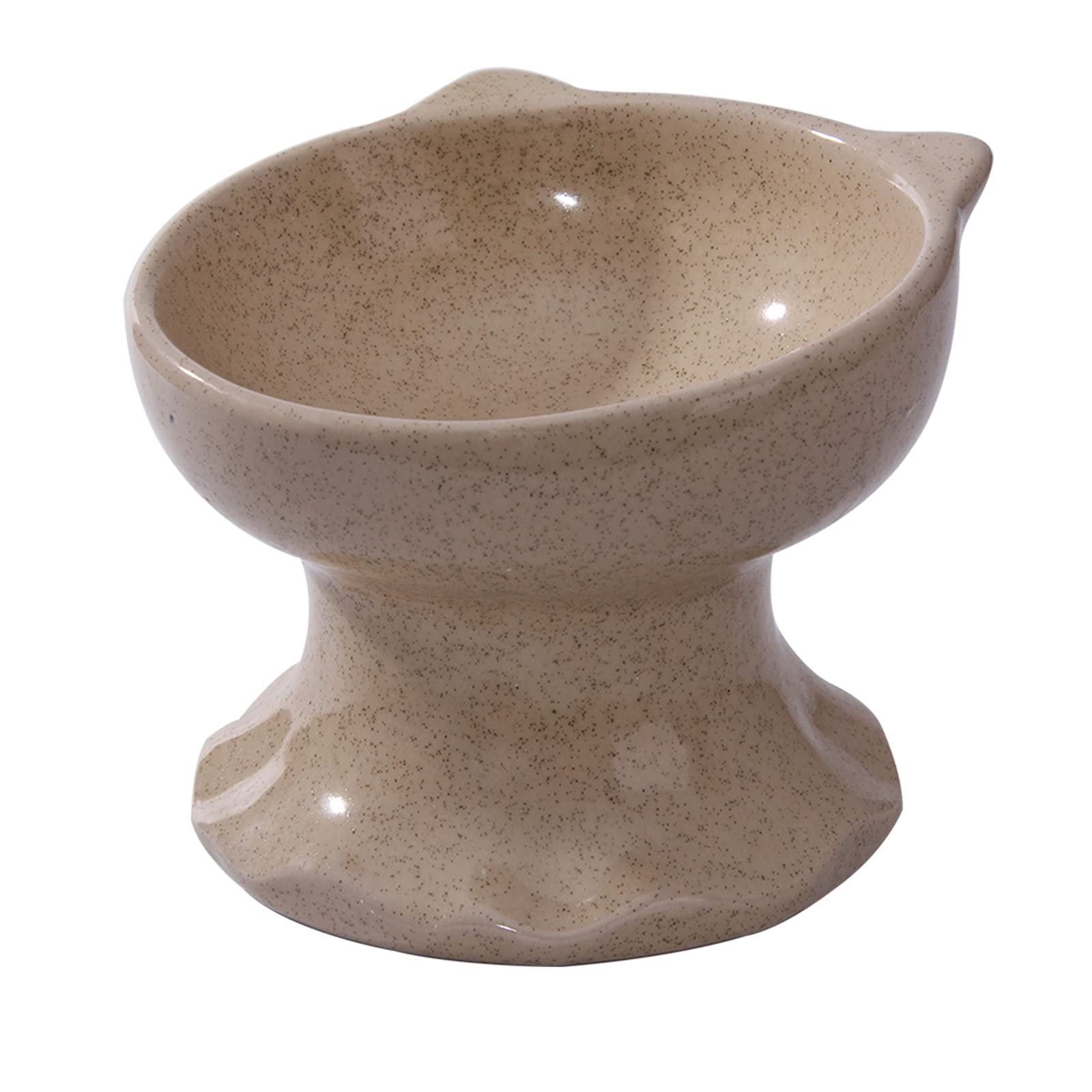 Elevated Cat Bowl & Dog Food Dish - Anti-Vomiting Ceramic Pet Bowl for Flat-Faced Cats & Small Dogs | Spine Support Design | Dishwasher & Microwave Safe | Perfect for Kitchen, Dining Area & Pet Feeding Stations