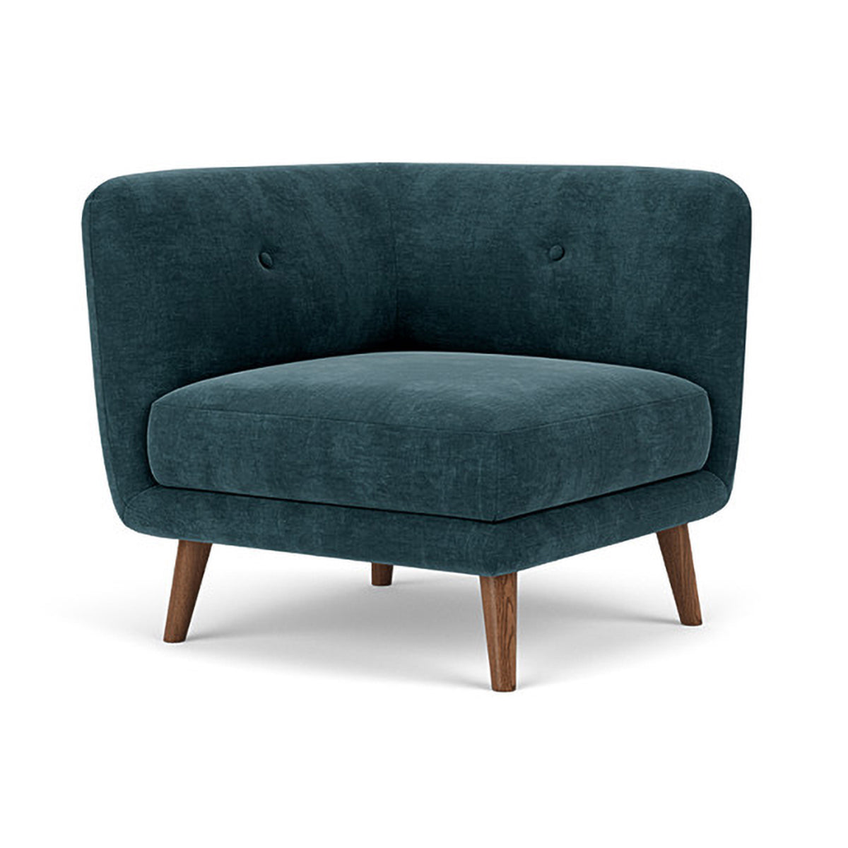 Alfred Fabric Right 1 Seater Modular Sofa - Modern Comfortable Single Chair for Living Room, Bedroom & Small Spaces