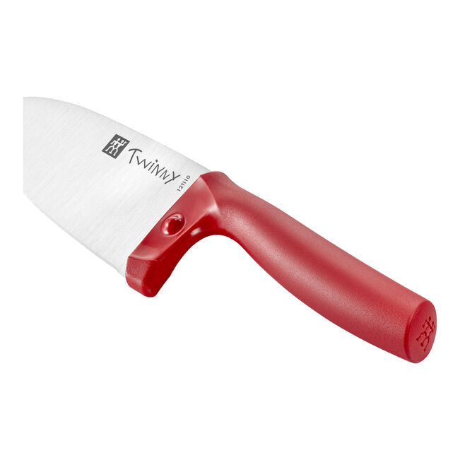 Zwilling Twinny 4 Kids Chef Knife - Safe Cooking Knife for Children with Red Handle & Protective Cover 36550-101 - Perfect for Junior Chefs & Cooking Classes