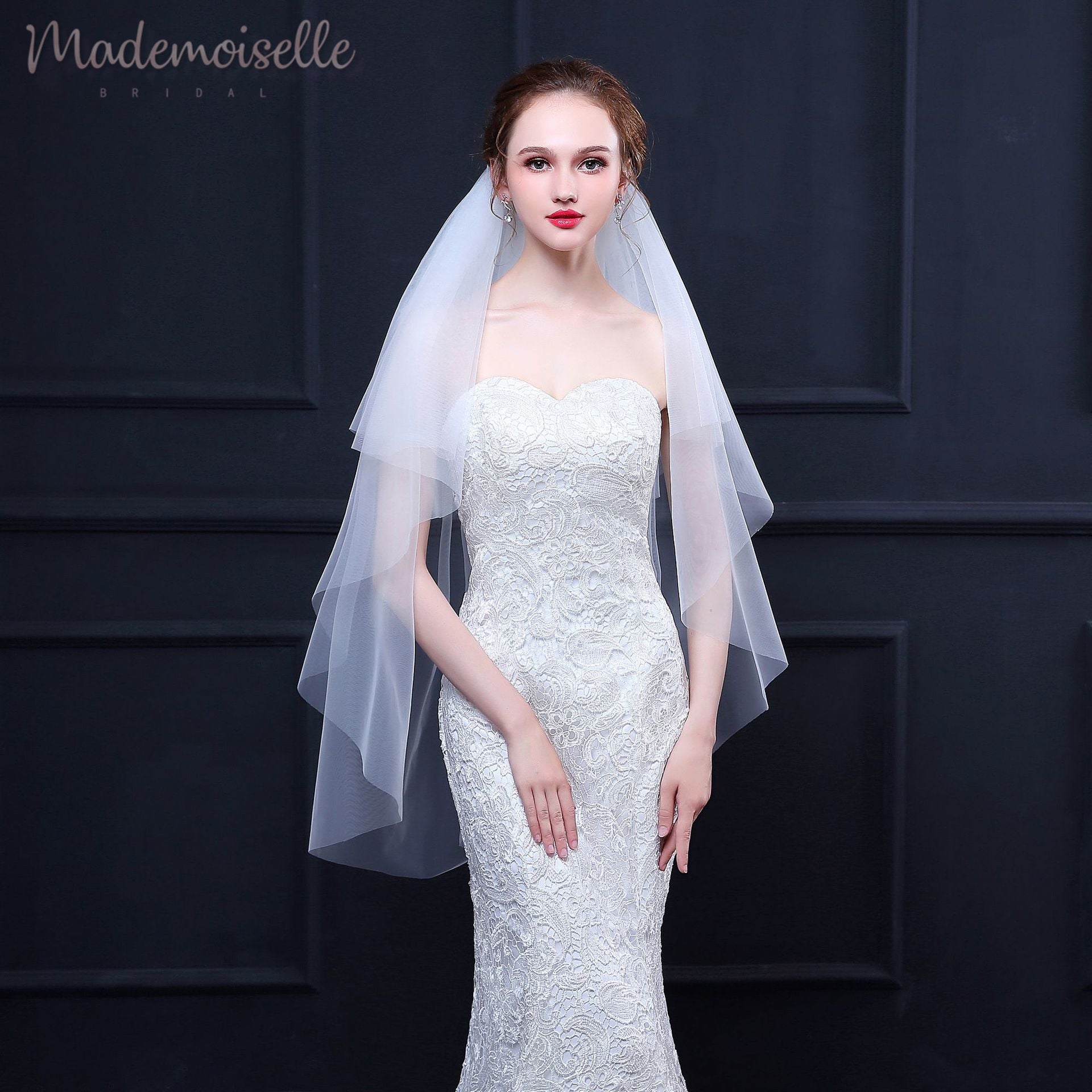 Drema Veil - Elegant and Lightweight Bridal Veil for Weddings, Perfect for Brides, Photoshoots & Special Occasions