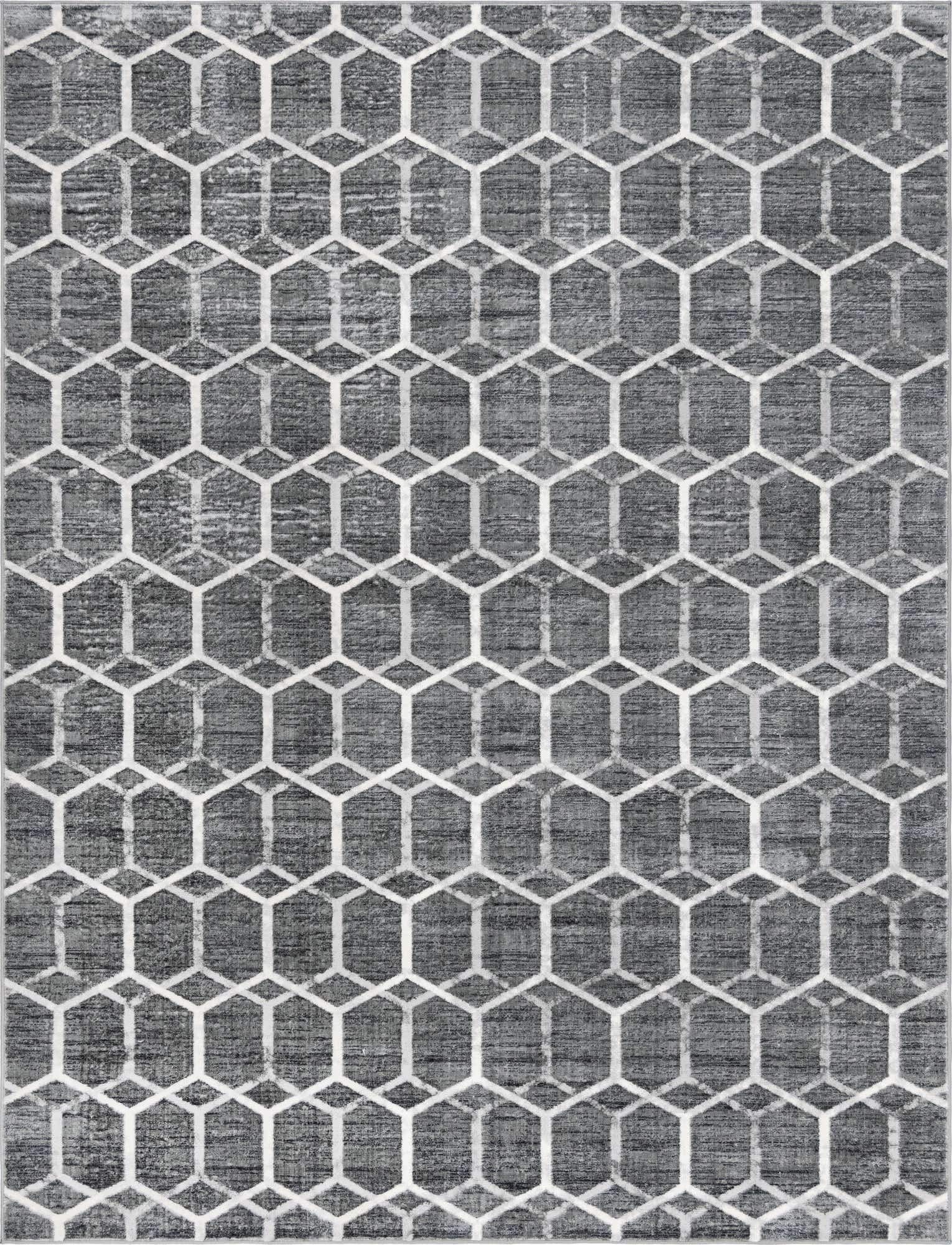 Unique Loom Matrix Trellis Collection Area Rug - 9' x 12' 2