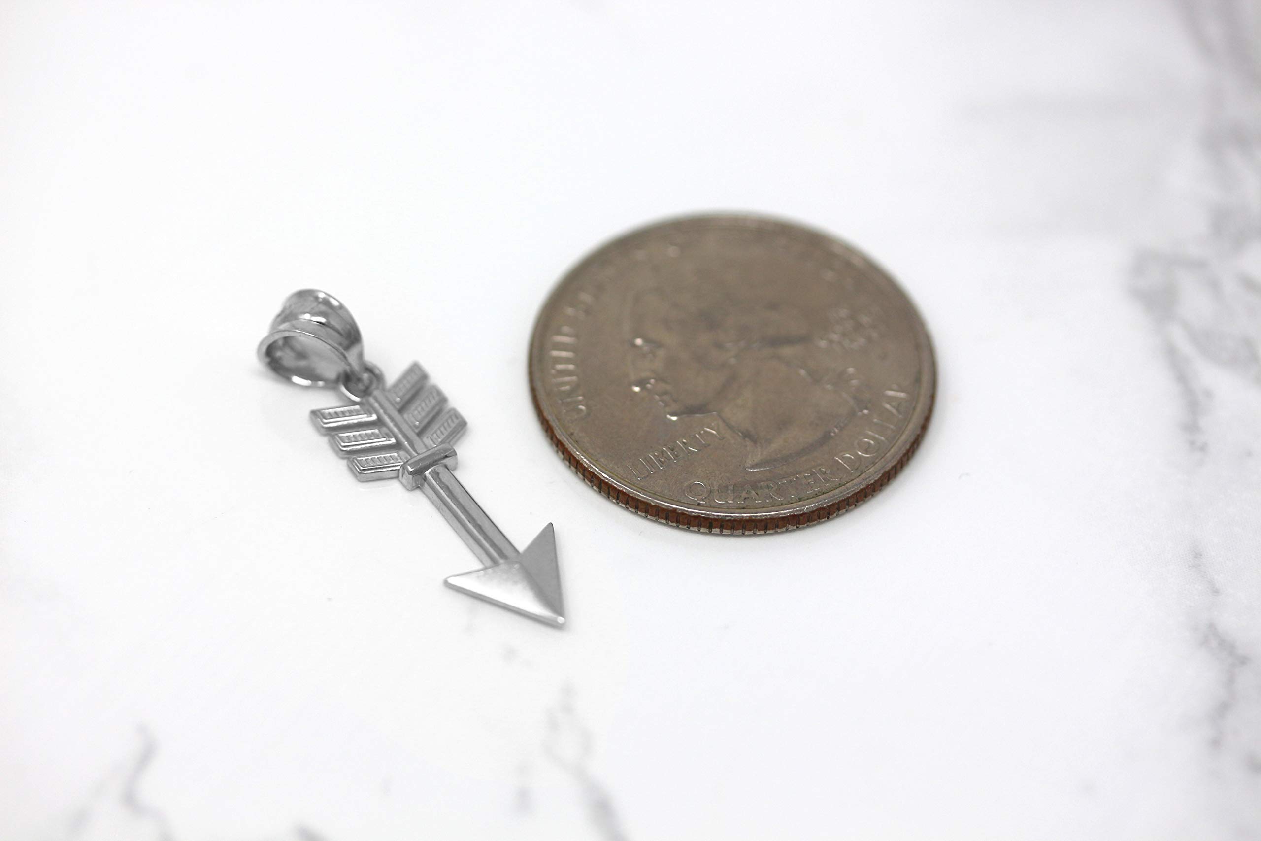 14K Gold Indian Arrowhead Arrow Charm Pendant Necklace for Women - Elegant Tribal Jewelry for Everyday Wear, Gift Giving & Boho Fashion Accessories