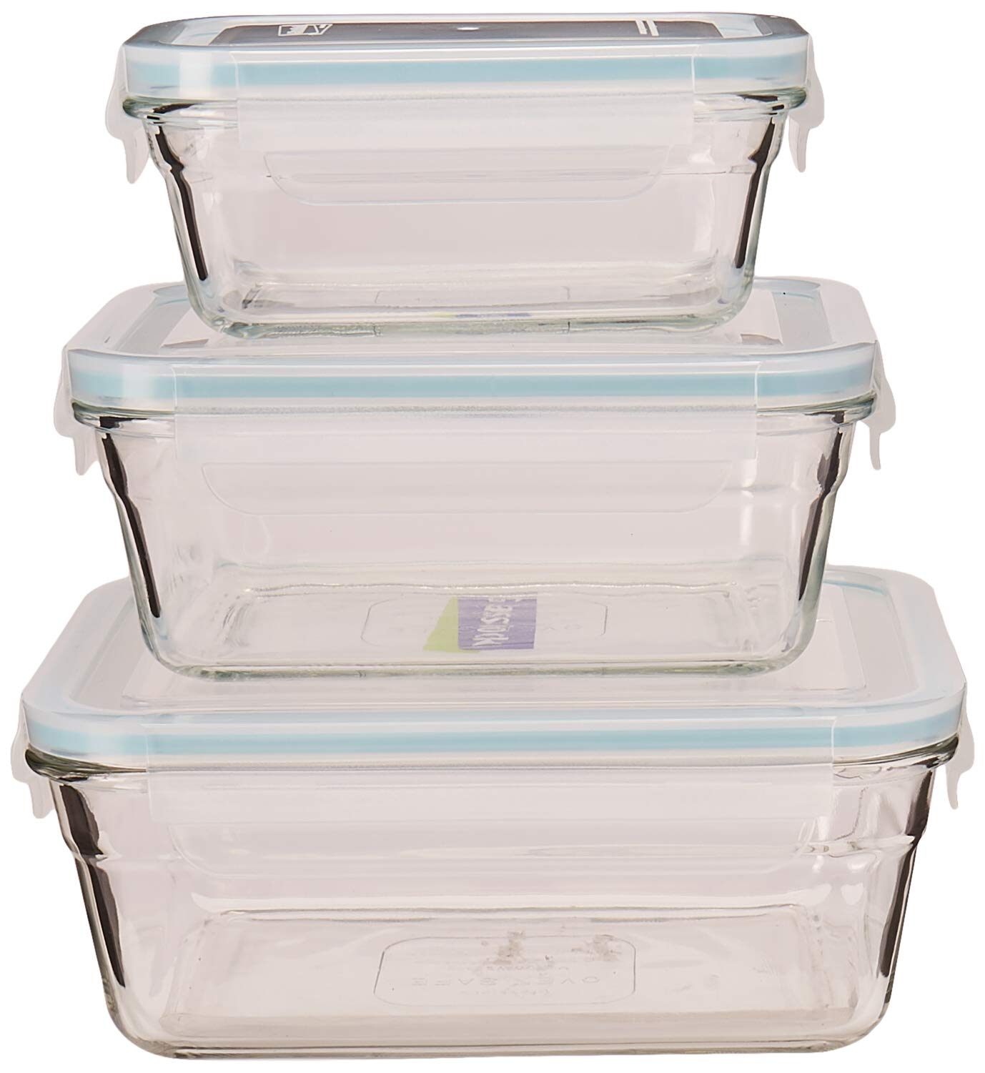 GlassLock Oven Safe Rectangular Food Storage Container - 50.4 Oz (6.3 Cups) - BPA Free, Leak Proof, Microwave & Dishwasher Safe - Perfect for Meal Prep, Leftovers & Freezer Storage