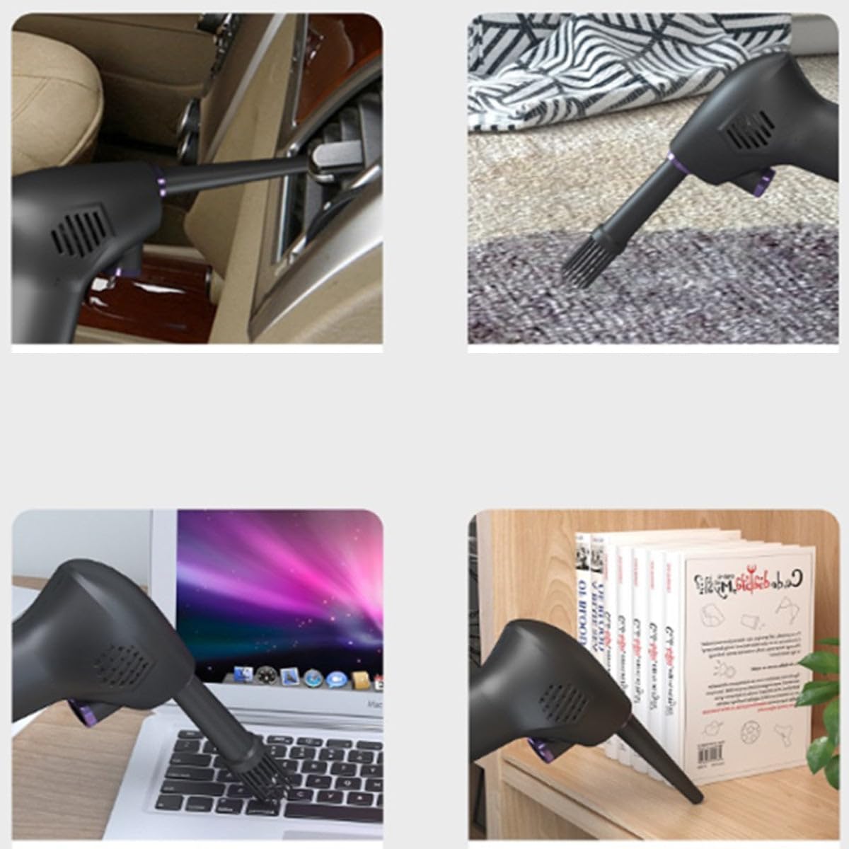 Eco-Friendly Reusable Compressed Air Duster - No Chemical Fill, Cordless Electric Air Blower for Electronics, PC, Keyboard & Camera Cleaning