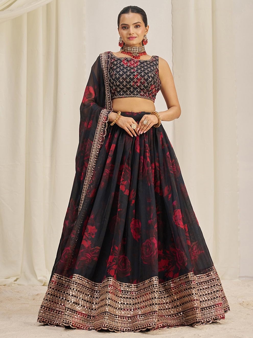 Exquisite Bridal Lehenga Choli Set for Wedding & Reception | Traditional Indian Pakistani Party Wear Outfit | Perfect for Bridal Showers, Mehendi & Sangeet Ceremonies