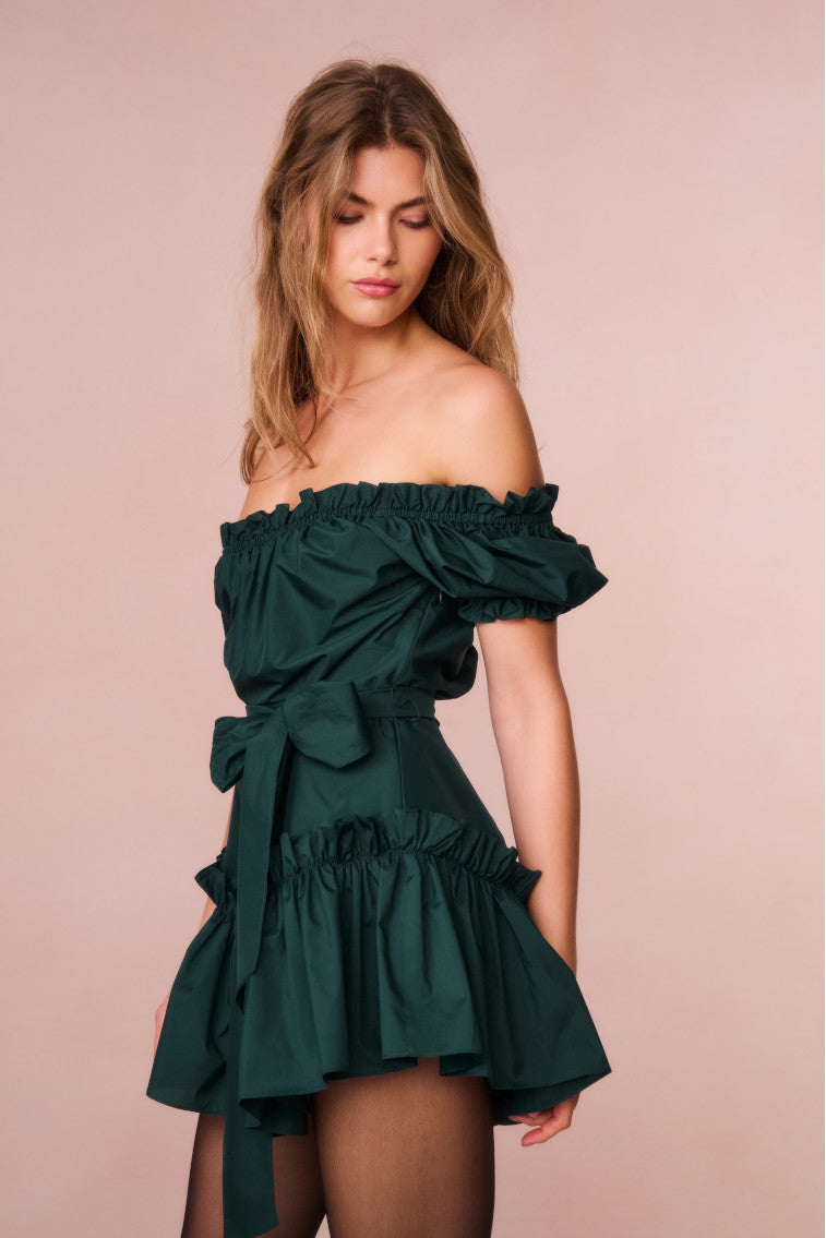 Estine Taffeta Mini Dress for Women - Elegant Party Cocktail Dress with Flowy Skirt | Perfect for Weddings, Date Nights & Special Occasions