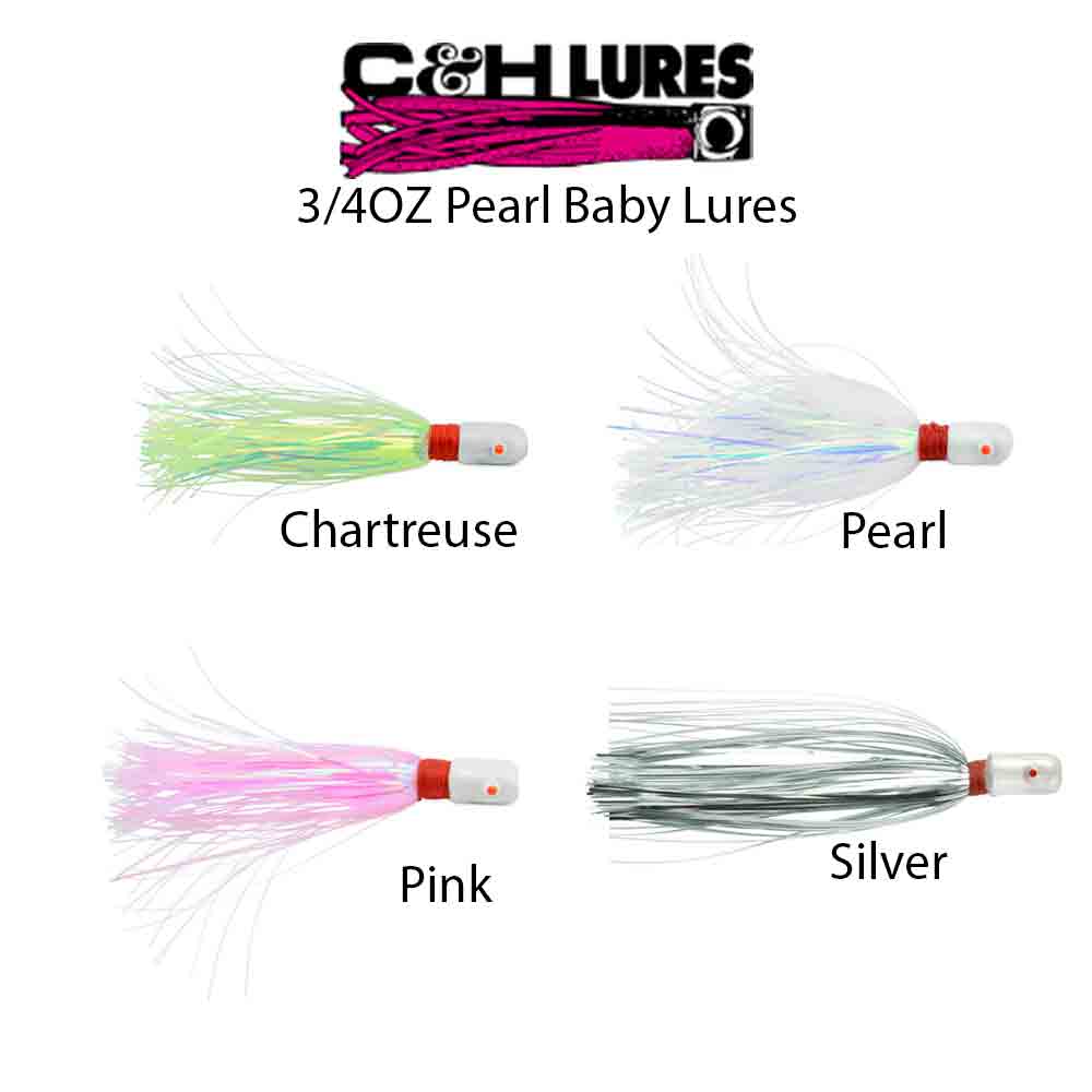 C&H Pearl Baby 3/4OZ Fishing Lure - Premium Soft Plastic Bait for Bass, Trout & Walleye - Ideal for Freshwater & Saltwater Fishing Trips