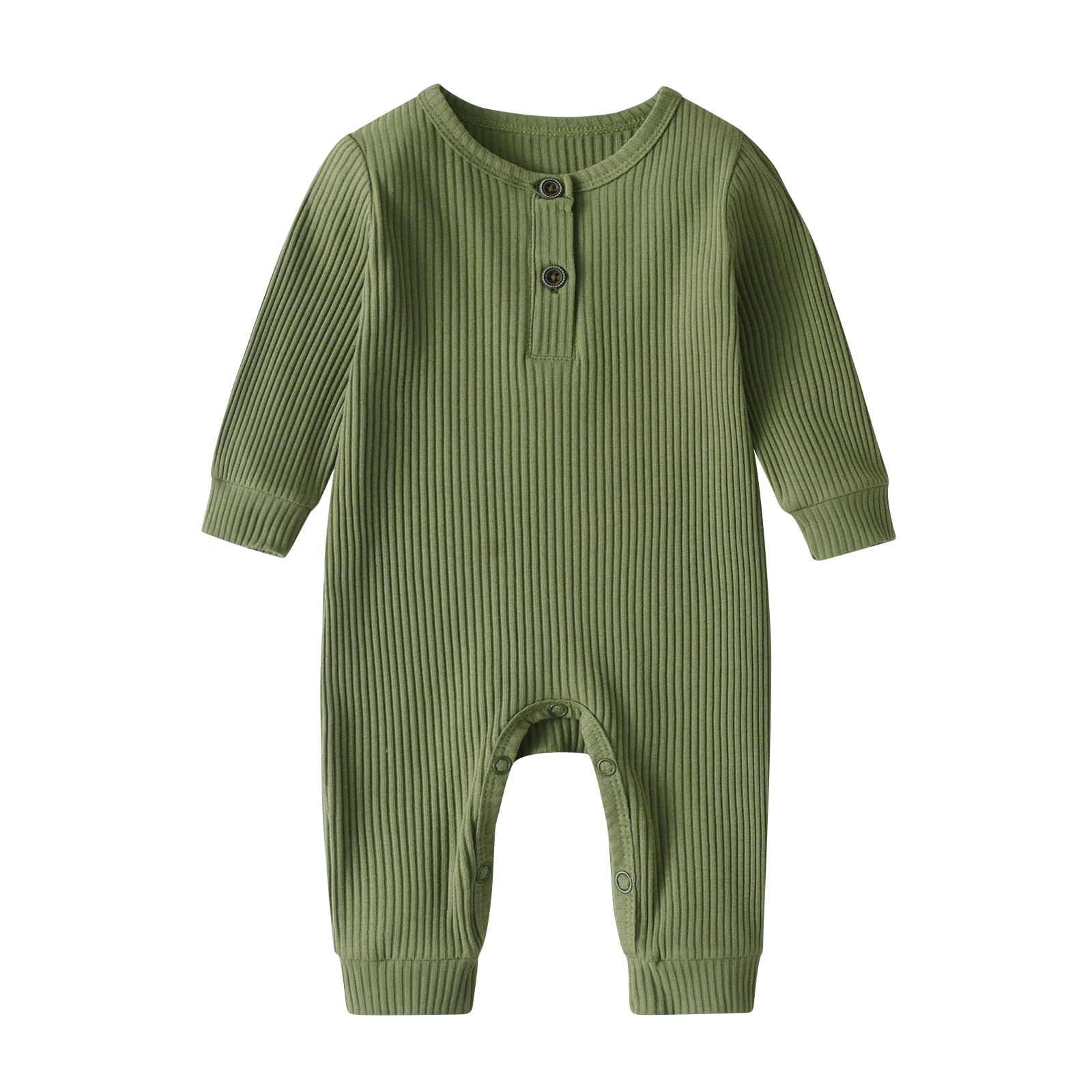 2 Pack Baby Boy & Girl Romper Outfits - Short & Long Sleeve One-Piece Jumpsuits - Soft Cotton Infant Clothes Set for Playtime, Daycare & Family Photos
