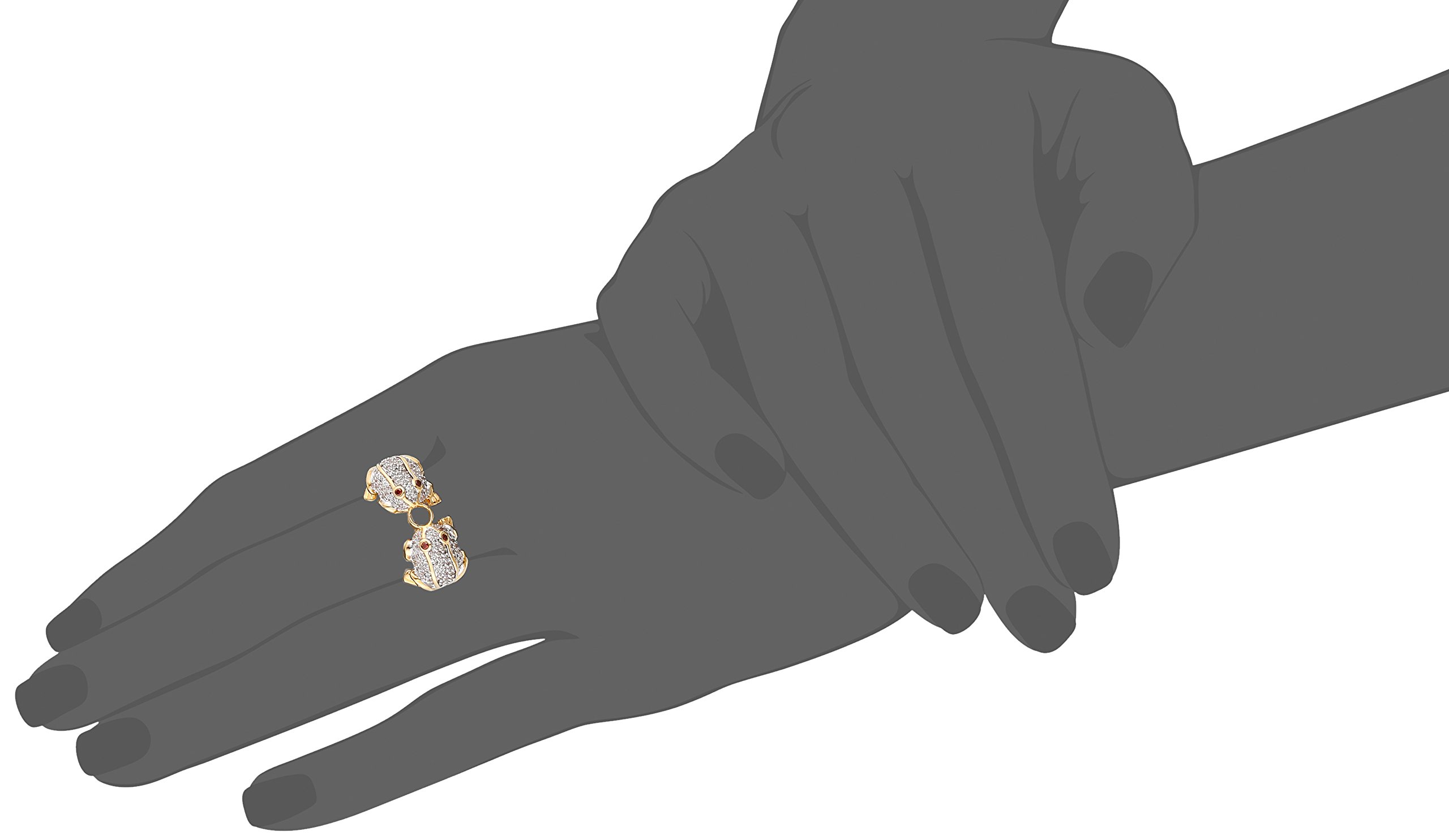 Noir Jewelry Dos Ranas Ring - Sterling Silver Frog Ring for Women, Unique Animal Jewelry Gift for Nature Lovers - Perfect for Boho Style, Festival Wear & Everyday Fashion Accessories