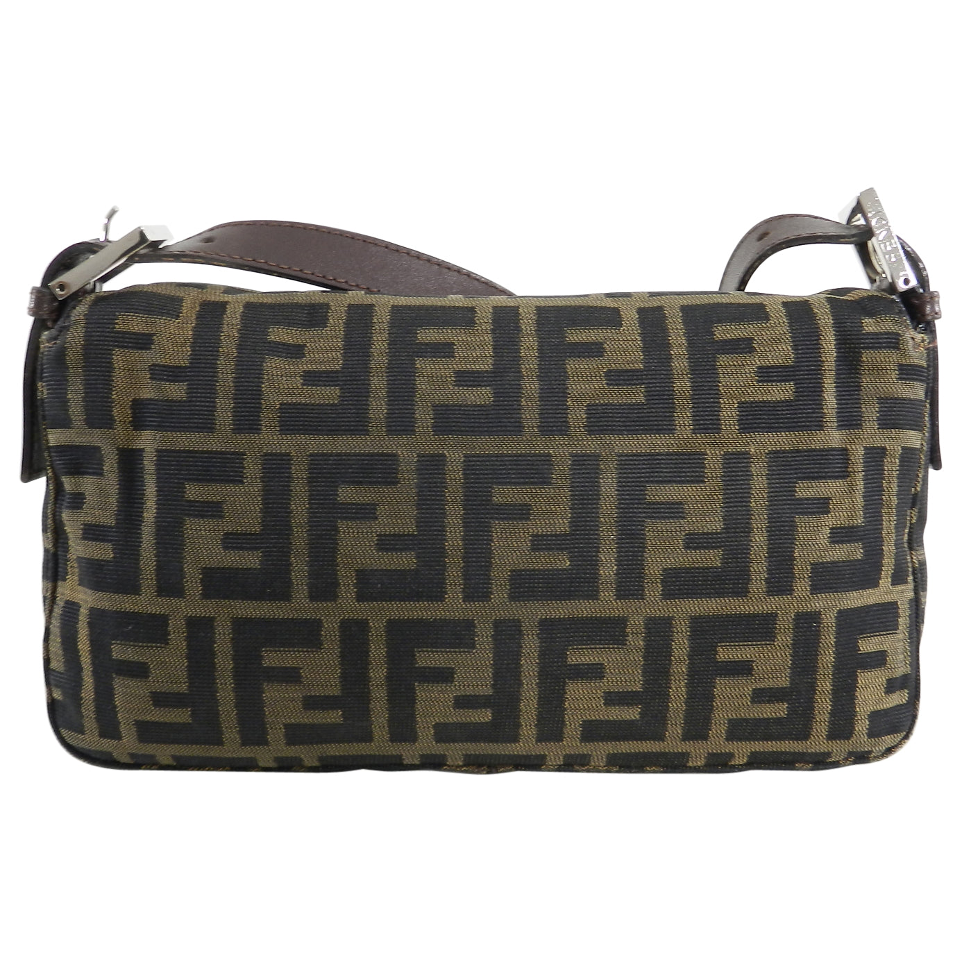 Fendi FF Zucca Logo Small Baguette Bag - Luxury Designer Crossbody Purse for Women | Perfect for Parties, Date Nights & Fashion Events