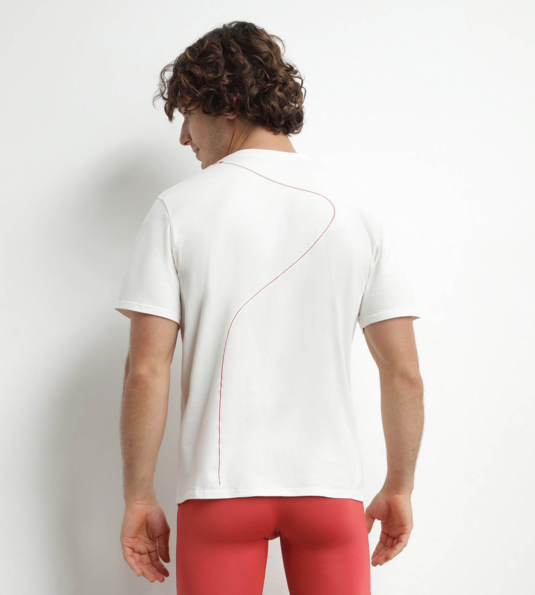 Men's Thermoregulating Sport T-Shirt - Red Jersey Fabric for Active Wear & Workouts | Gym, Running & Outdoor Activities