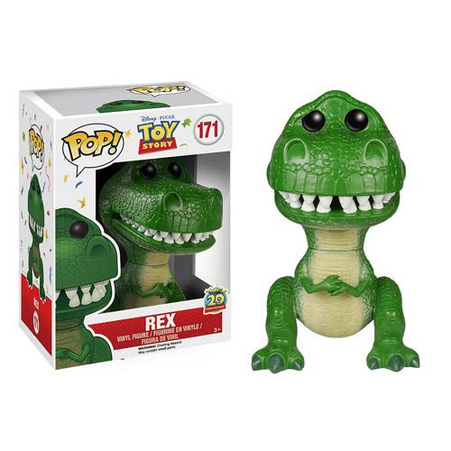 Disney Pop! Vinyl Figure 20th Anniversary Rex from Toy Story - Collectible Toy for Fans, Gift for Movie Lovers, Perfect for Display Shelf & Home Decor