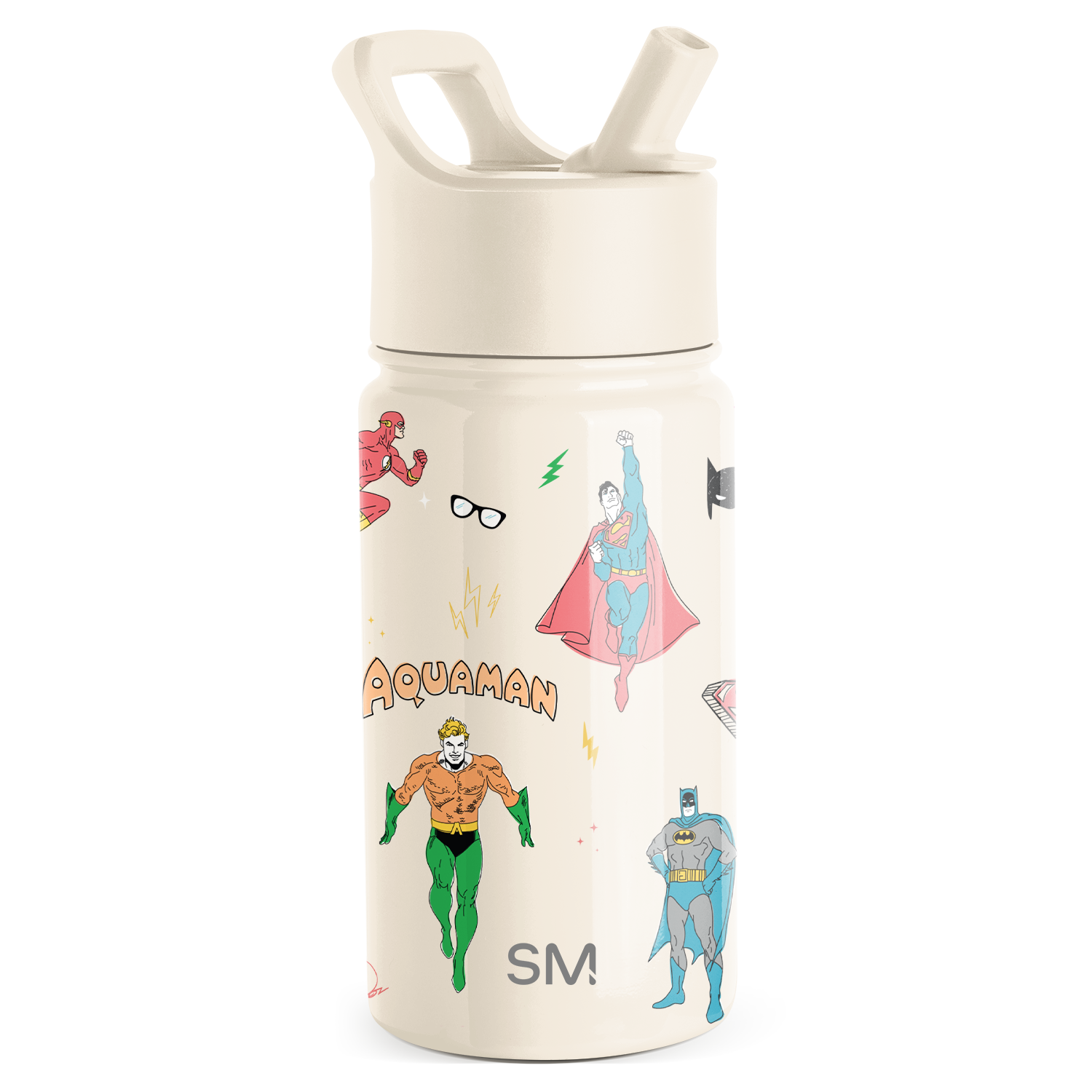 Summit Kids Water Bottle with Straw Lid - BPA Free, Leak Proof, 12oz Insulated Stainless Steel Bottle for School, Sports & Outdoor Activities