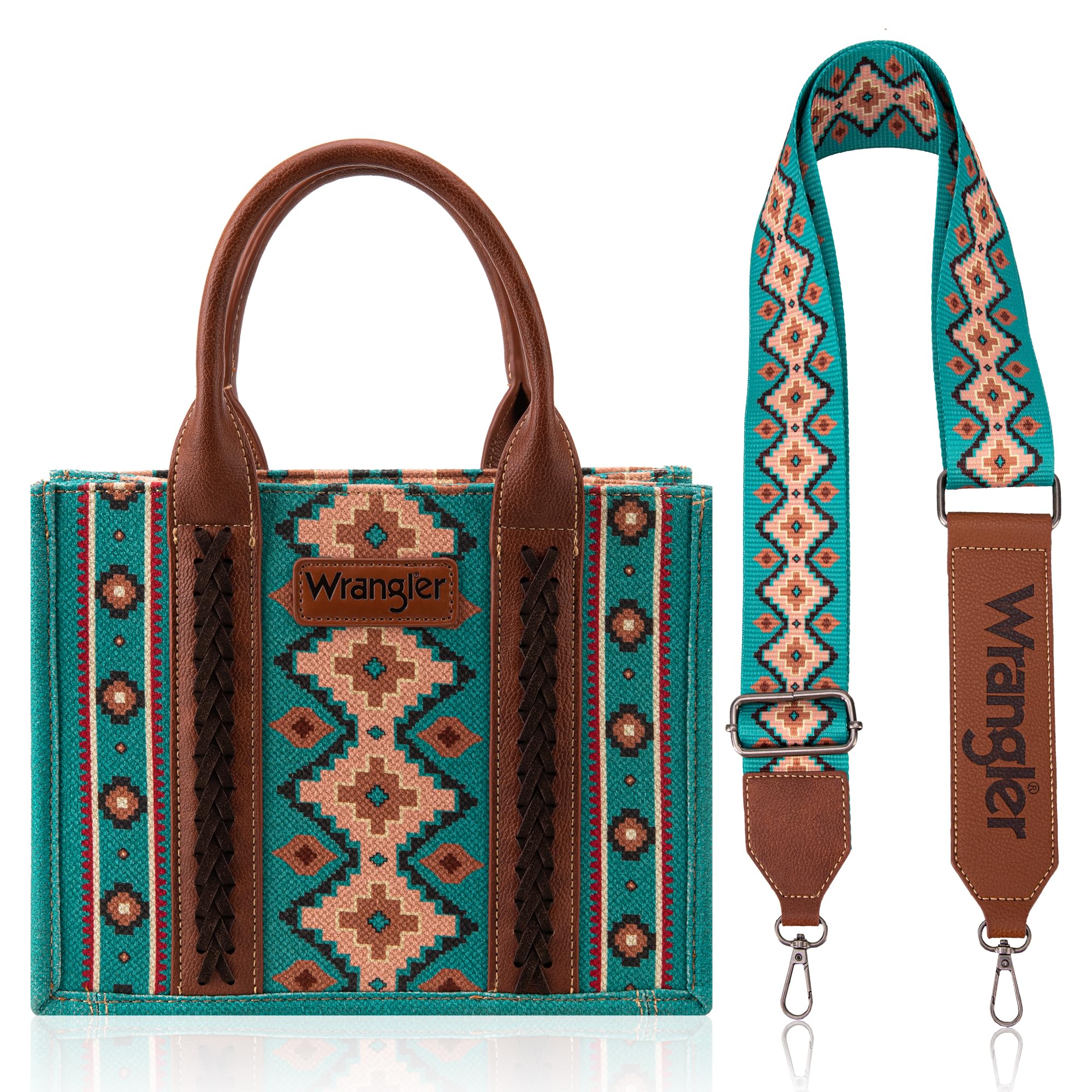 Montana West Wrangler Tote Bag for Women - Western Boho Aztec Shoulder Purse & Satchel Handbag - Perfect for Work, Travel & Casual Outings