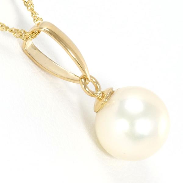 18K Yellow Gold Pearl Necklace for Women - Elegant Bridal Jewelry & Wedding Gift - Perfect for Anniversary, Birthday and Special Occasions