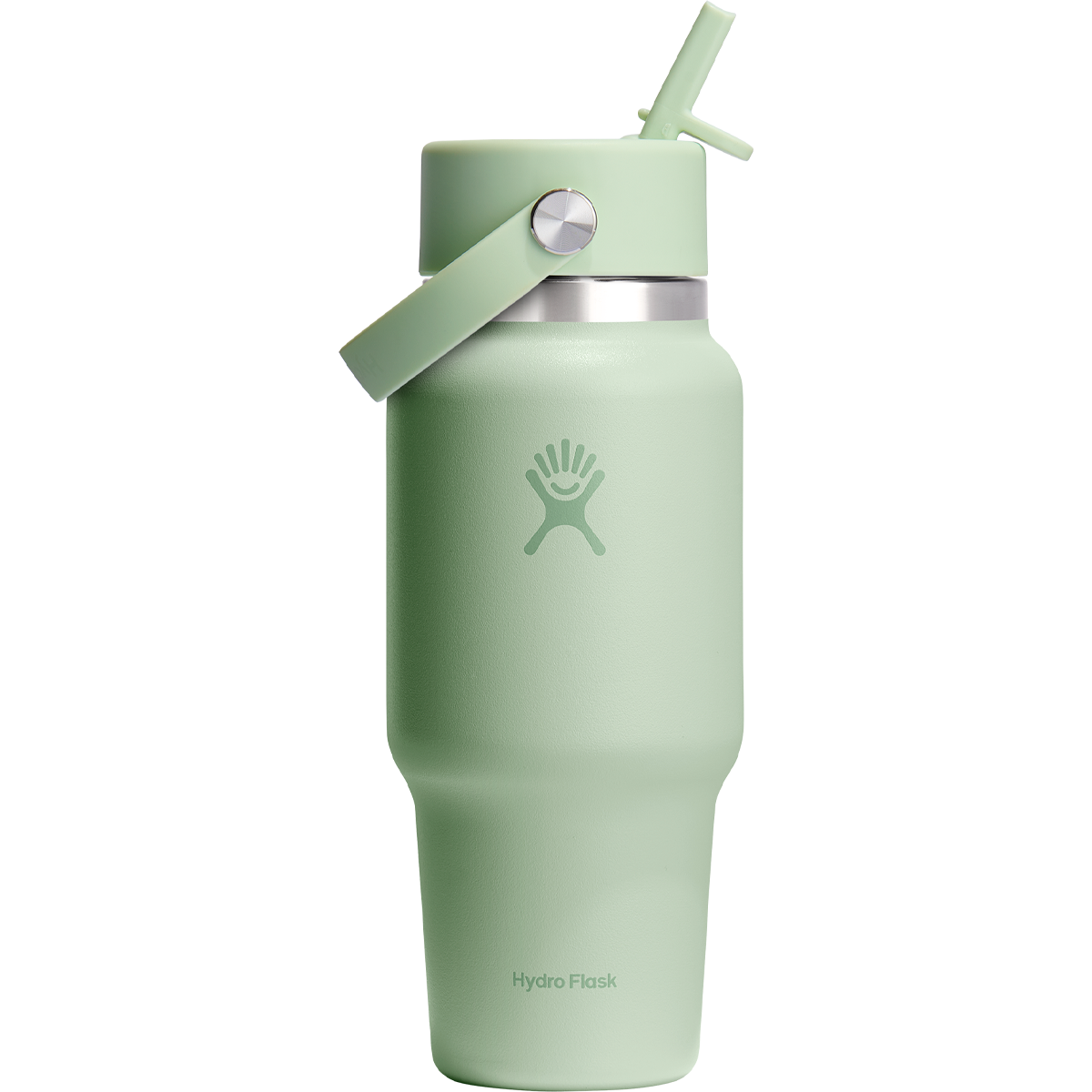24 oz Wide Flex Straw Travel Bottle - Insulated Stainless Steel Water Bottle with Leak-Proof Lid for Gym, Hiking & Outdoor Activities