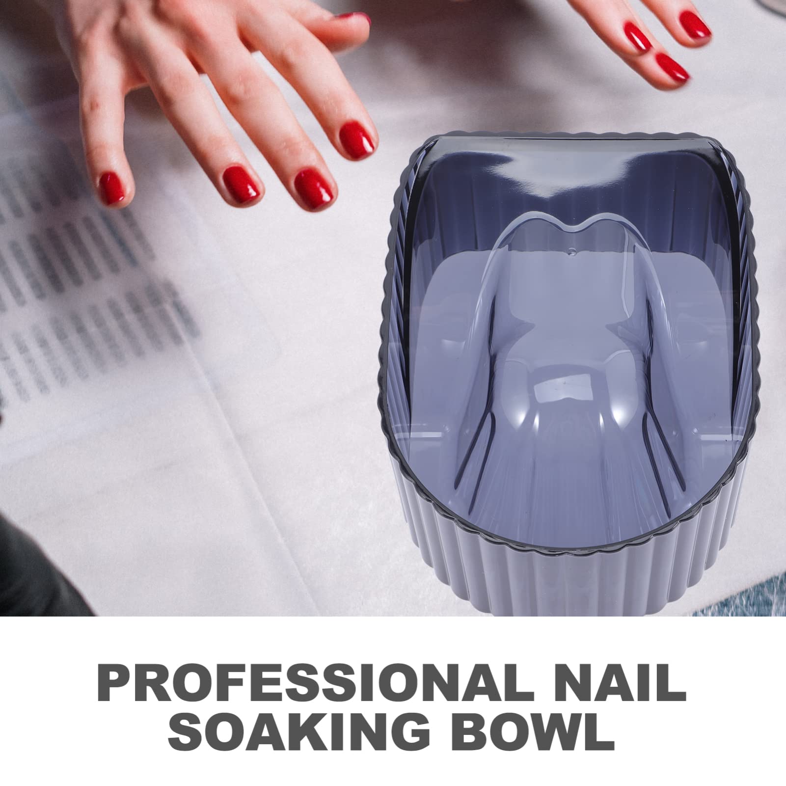LALAFINA Professional Manicure Soaking Bowl - Acrylic Nail Spa Hand Soak Bath Bowl for Pedicure & Manicure Supplies | Perfect for Nail Salons, Home Spa Treatments & DIY Nail Care