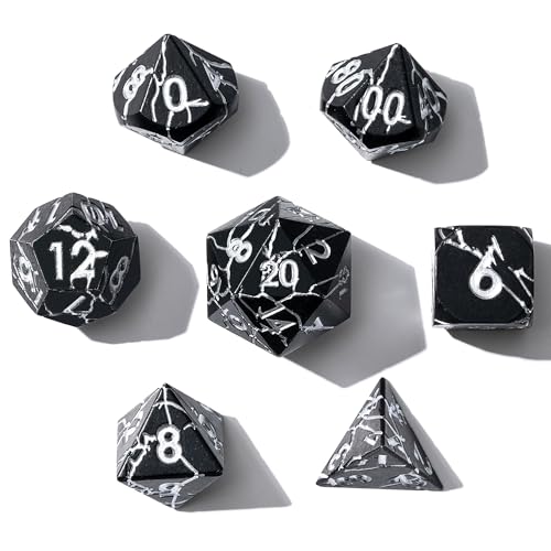 Matte Black With Silver Cracks