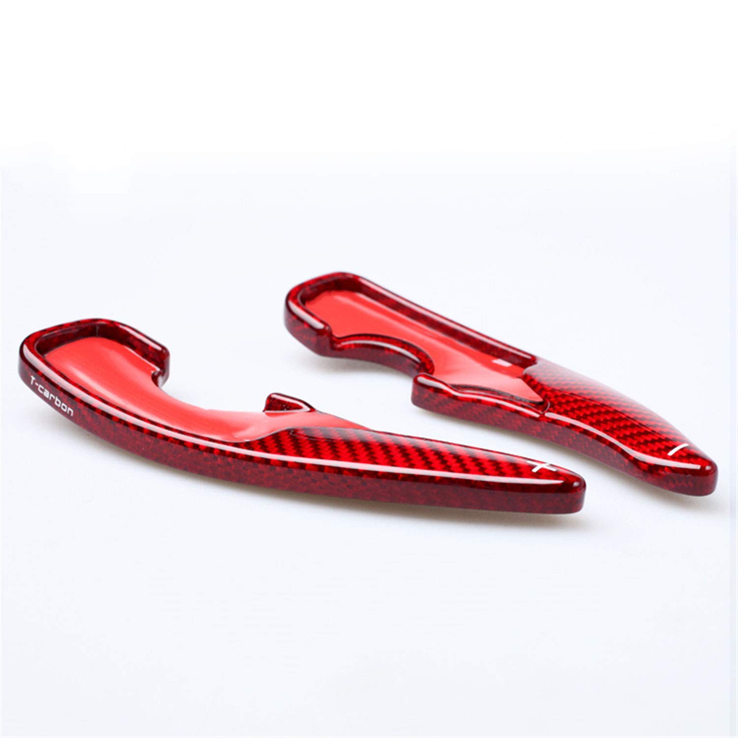 Genuine Pure Carbon Fiber Steering Wheel Paddle Shifters for 2017 Toyota GT86 & Subaru BRZ - Red | High-Performance Racing Upgrade for Track & Street Driving