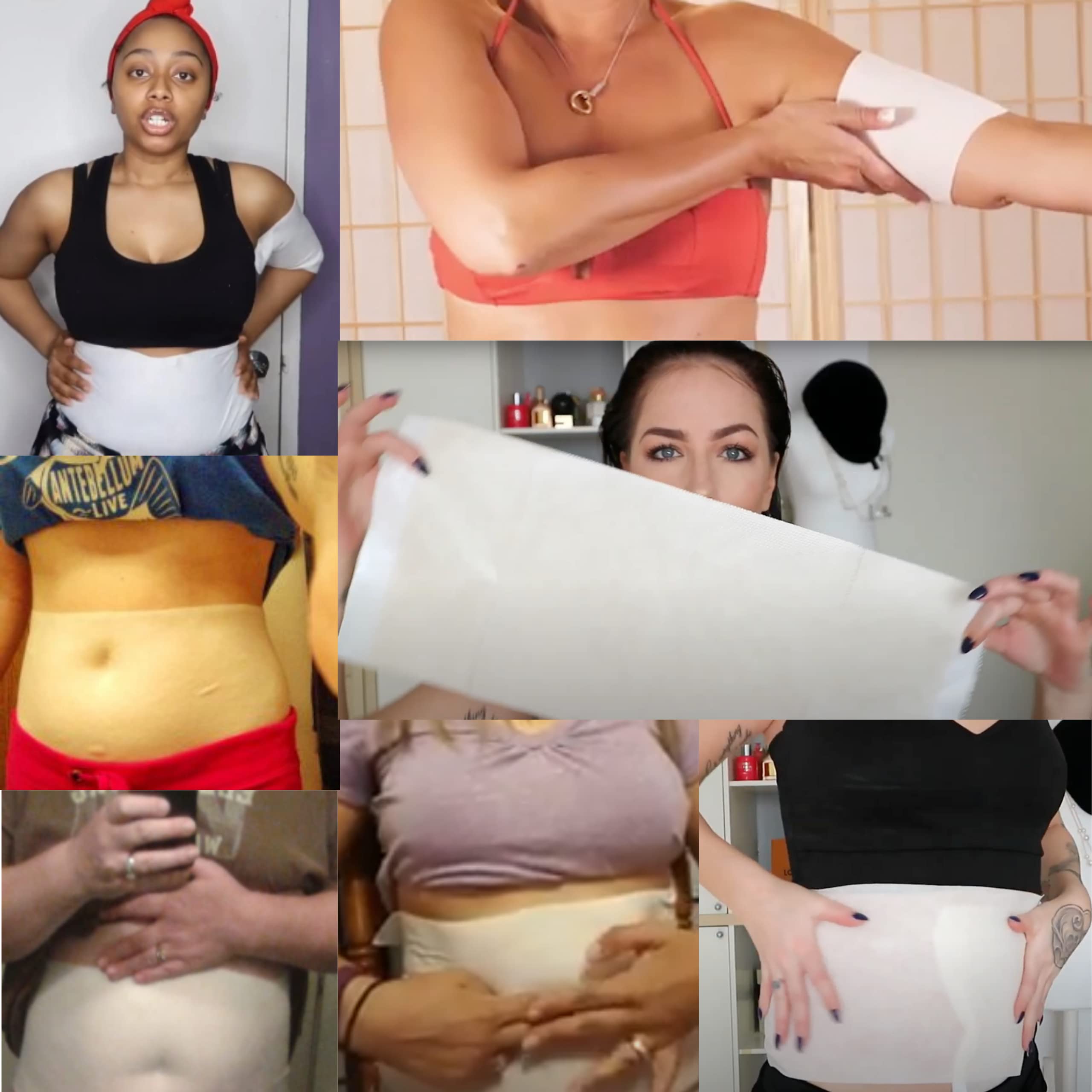 Guarana Green Tea Seaweed Body Wrap for Stomach, Belly, Legs & Arms - Slimming Detox Treatment (12 Wraps + Gel) | Perfect for Post-Workout Recovery & Spa Days