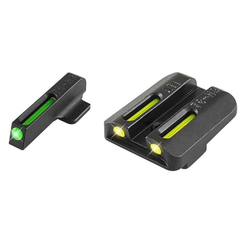 TRUGLO TFO Tritium & Fiber-Optic Handgun Sight - Durable Snag-Resistant Glow in Dark Sights for Kahr Arms Pistols - Perfect for Low Light Shooting & Tactical Use