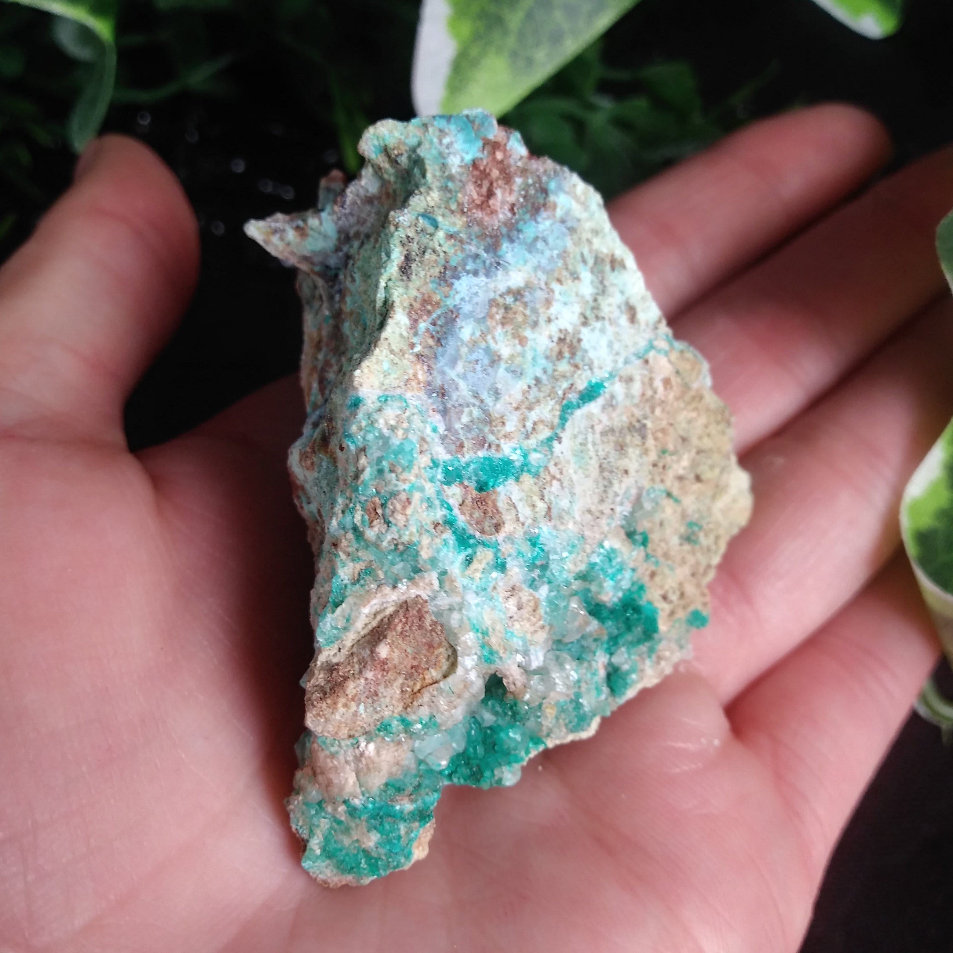 Natural Dioptase & Apophyllite Crystal Cluster - 79g Raw Mineral Specimen for Healing, Meditation & Crystal Collection | Spiritual Growth, Energy Work & Home Decor