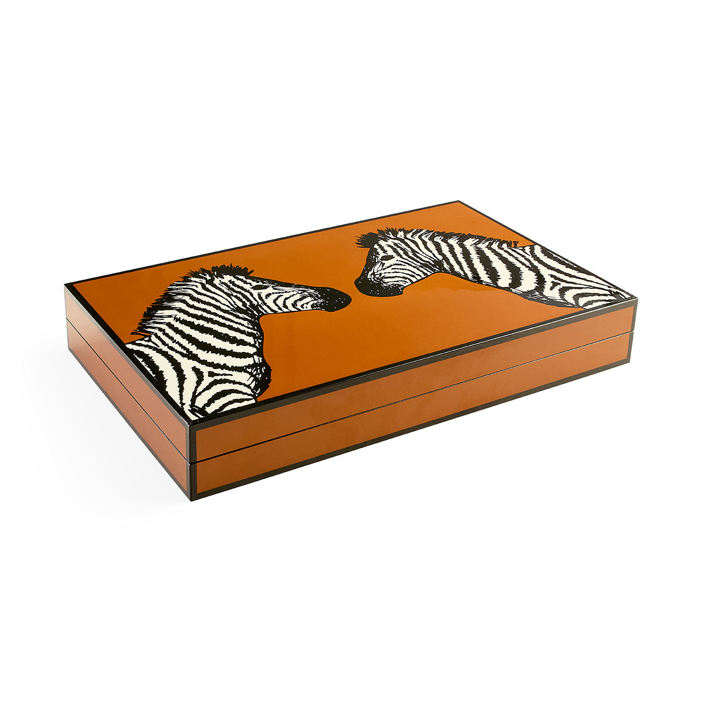 Premium Zebra Wood Backgammon Set - Classic Board Game with Wooden Pieces & Leather Board - Perfect for Family Game Nights, Travel & Gifts
