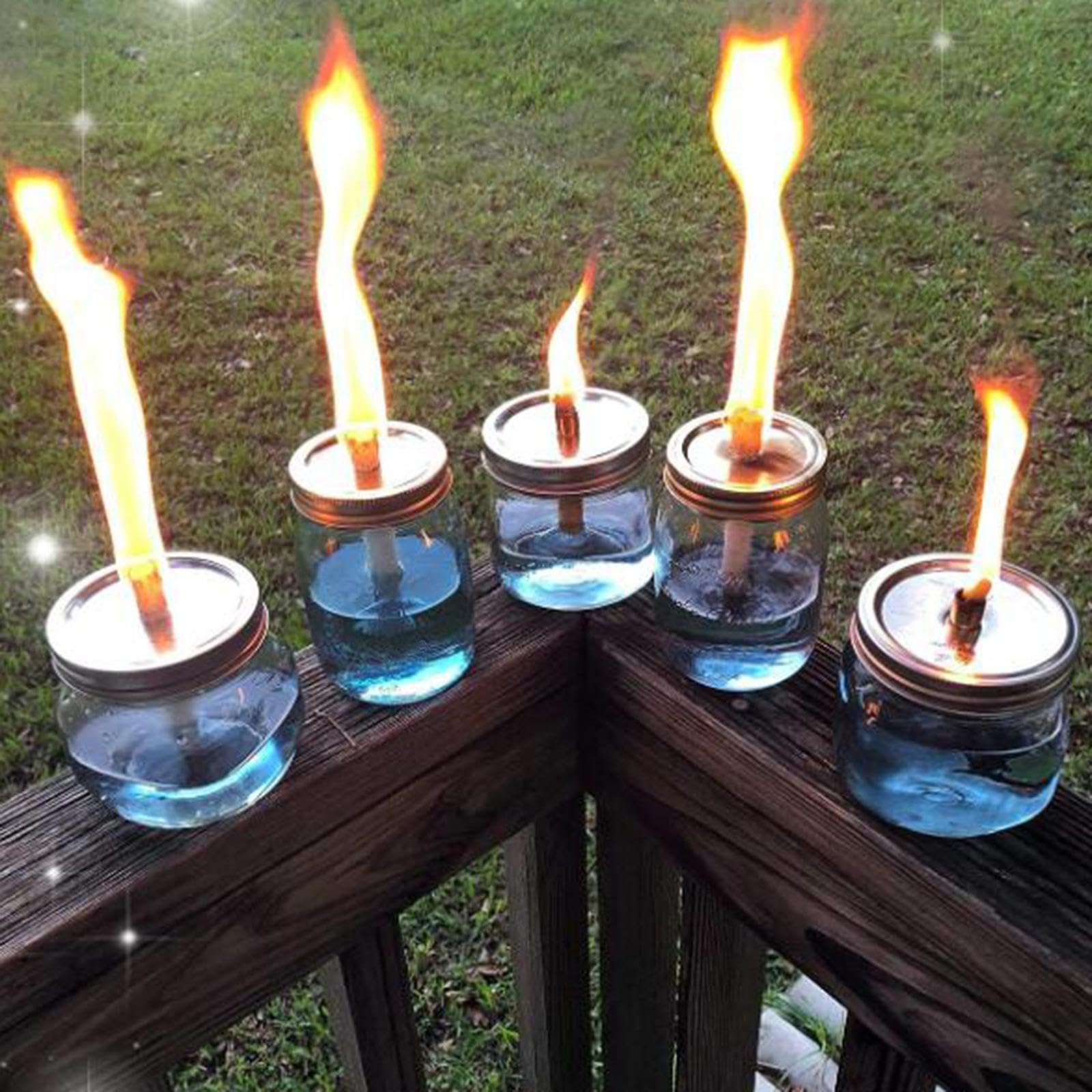 SAZ DEKOR 4X Premium Cotton Lamp Wicks - Replacement Wicks for Tiki Torches, Candle Making & Outdoor Garden Lights - Perfect for DIY Candles, Patio Decor & Backyard Parties
