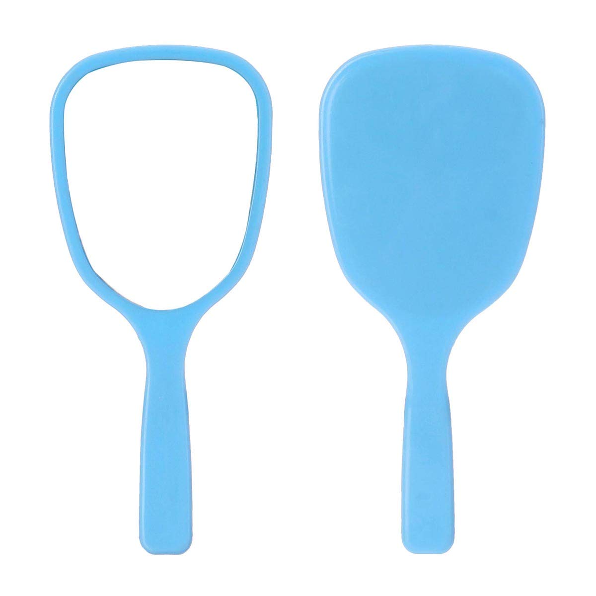 Aestivate 4-Piece Hand Mirror Set - Portable Travel Cosmetic Mirror with Ergonomic Handle - Perfect for Makeup, Salon, Bathroom & On-the-Go Touch Ups