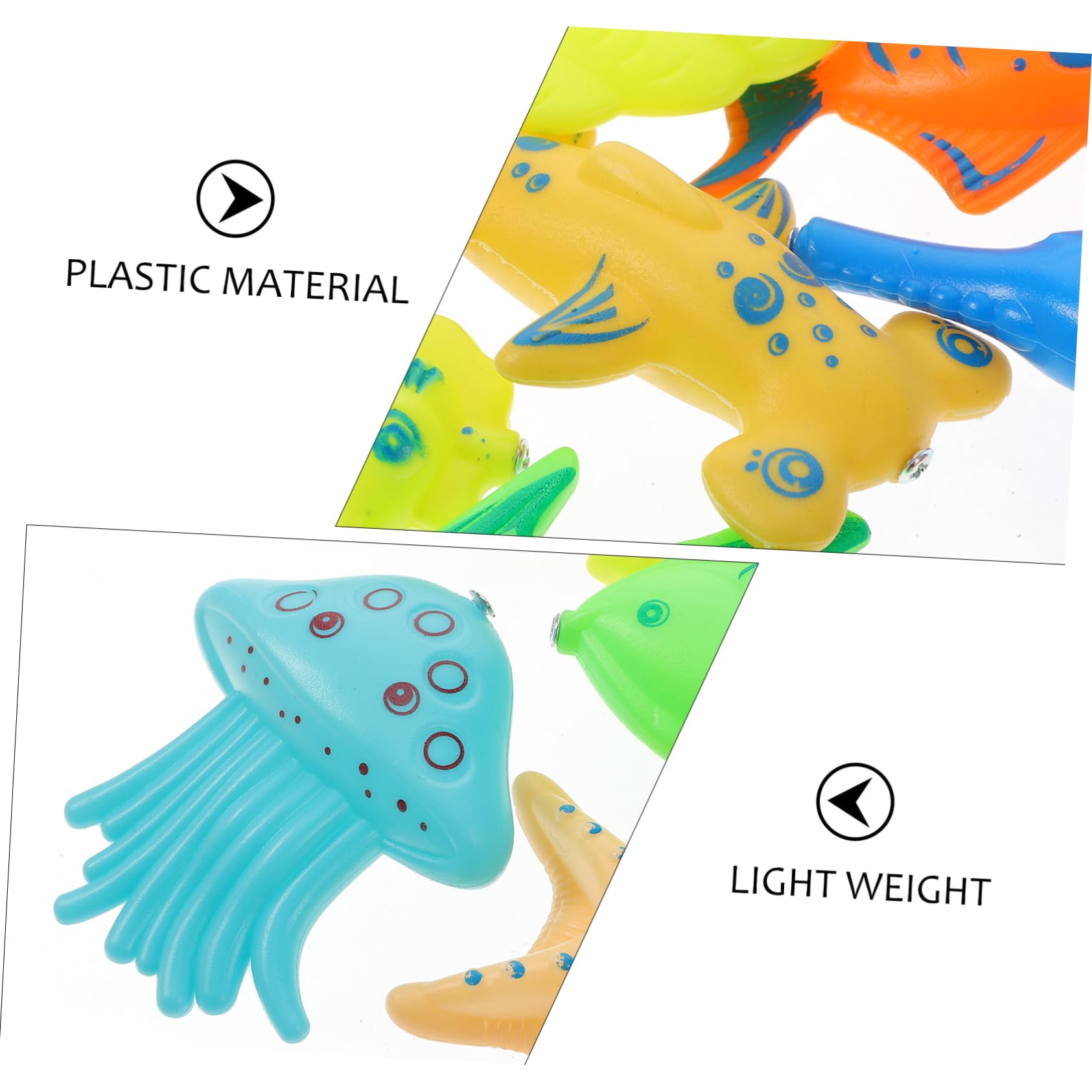 CORHAD Magnetic Fishing Game Toy for Kids - Fun Water Pool Toy with Plastic Fish - Perfect for Outdoor Play, Birthday Gifts & Summer Pool Parties