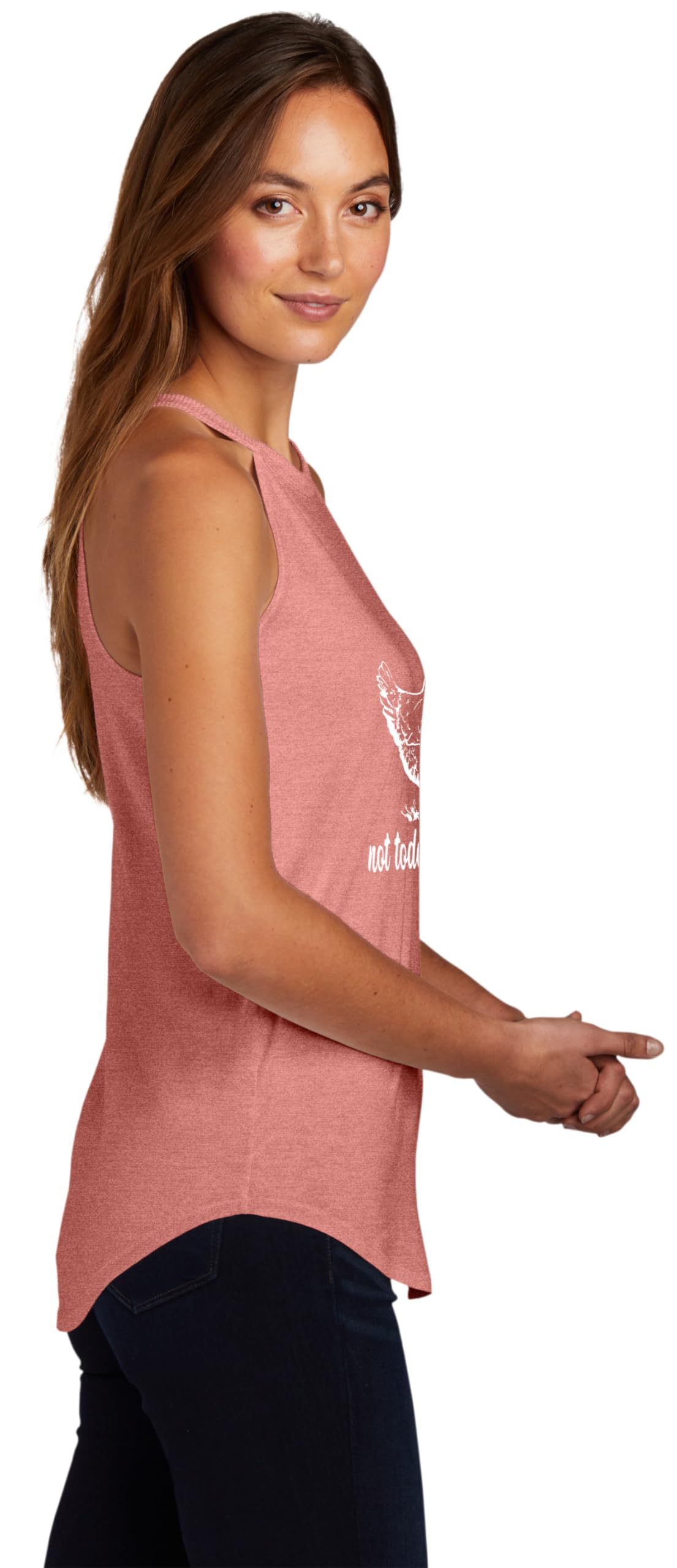 Women's 'Not Today' Funny Chicken Graphic Tank Top - Casual Summer Tee for Outdoor Activities & Relaxation