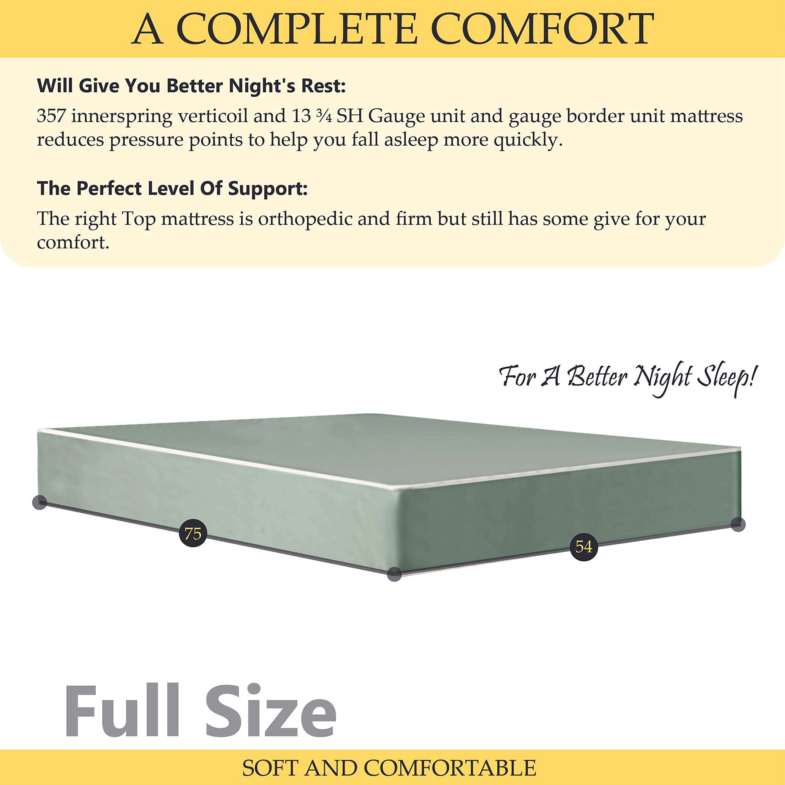 Mayton 8-Inch Firm Double-Sided Waterproof Vinyl Innerspring Mattress with Split Wood Box Spring - King Size | Bedroom Upgrade for Back Support & Guest Room Comfort