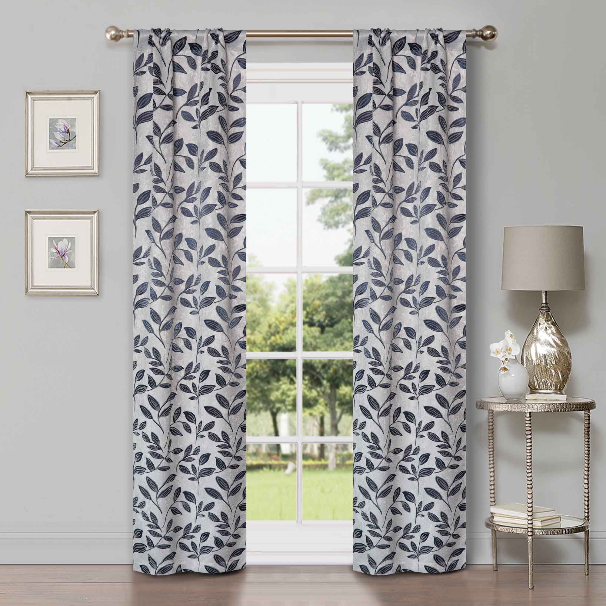 Blackout Curtains with Rod Pocket - Set of 2 Panels for Complete Room Darkening | Perfect for Bedrooms, Nurseries & Home Theater Light Blocking