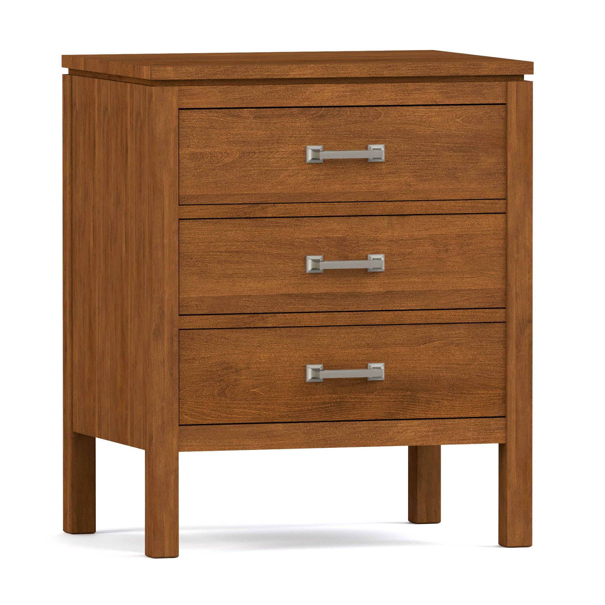 Dwyer 3-Drawer Nightstand - Modern Bedside Table with Storage for Bedroom, Living Room & Office - Wooden Night Stand with Smooth Gliding Drawers