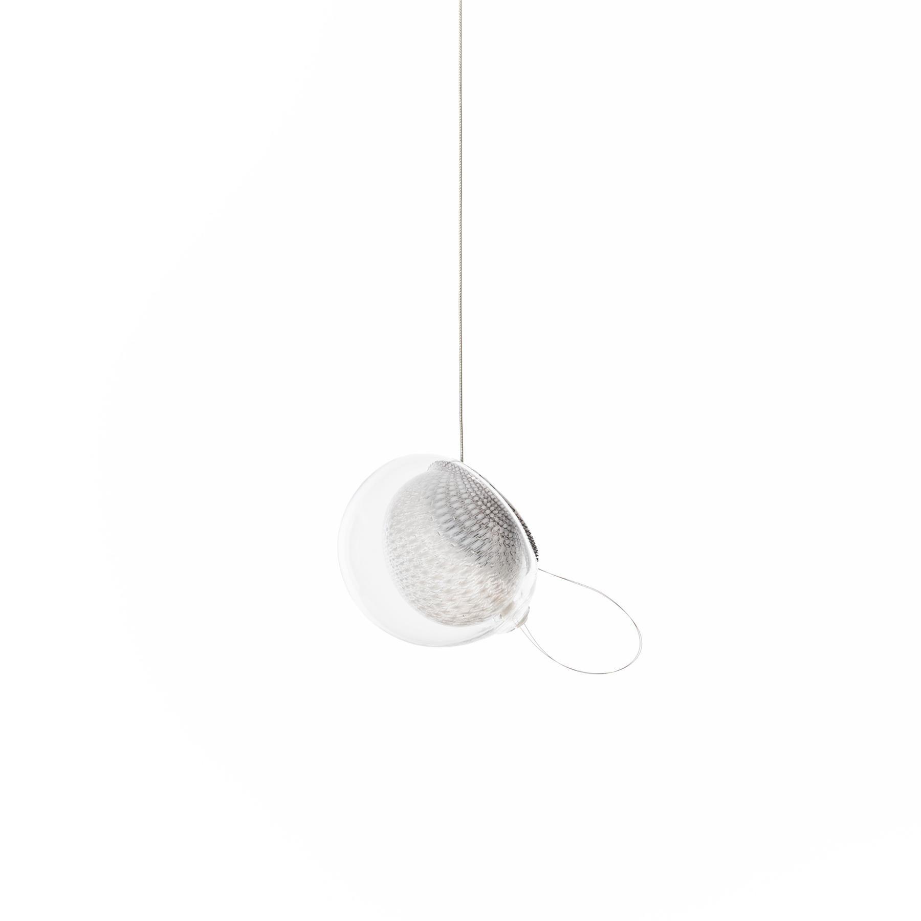 Modern Mesh Glass Pendant Light Fixture - Elegant Hanging Chandelier for Kitchen Island, Dining Room & Bedroom Decor