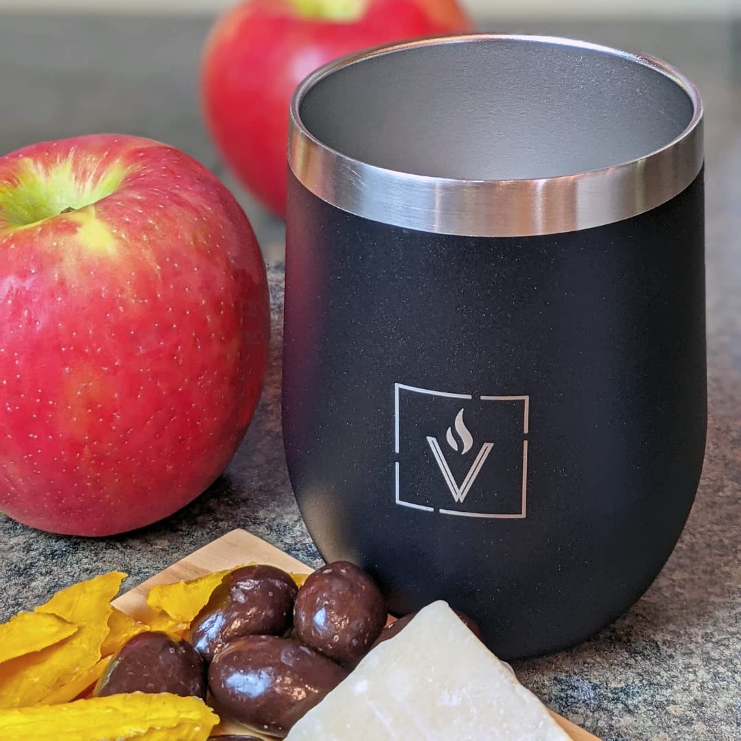 Vacuum Insulated Stainless Steel Wine Tumbler - Perfect for Travel & Picnics