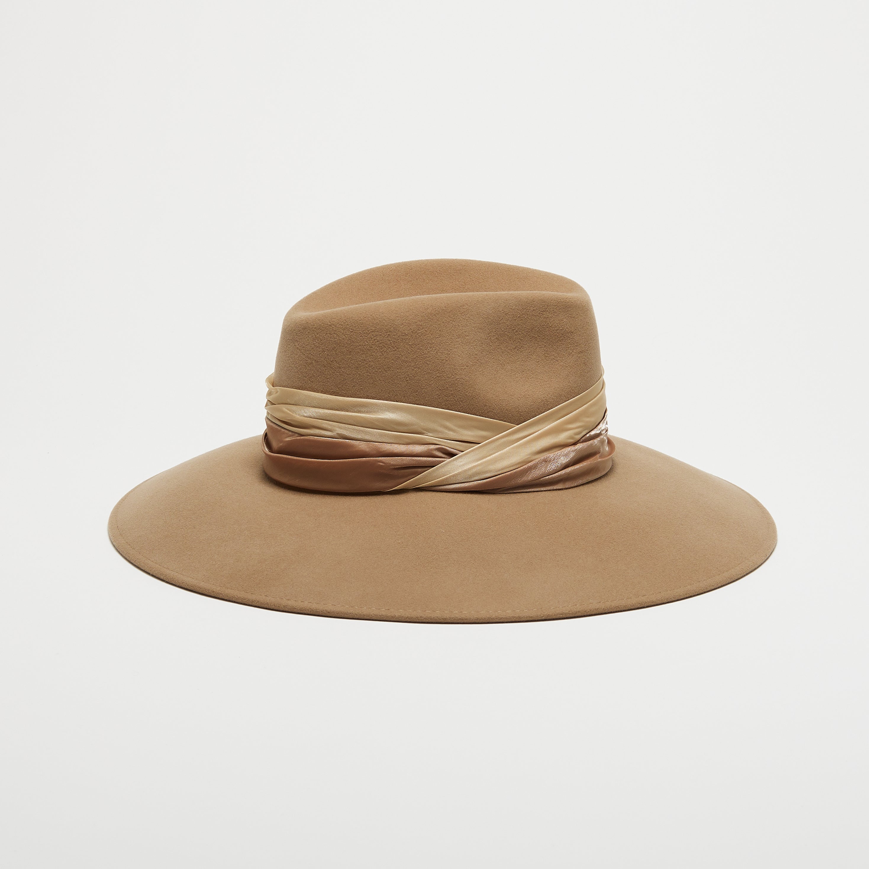 Stylish Emmanuelle Wool Felt Fedora Hat for Women - Classic Wide Brim Winter Fashion Hat - Perfect for Outdoor Activities, Travel, and Daily Wear