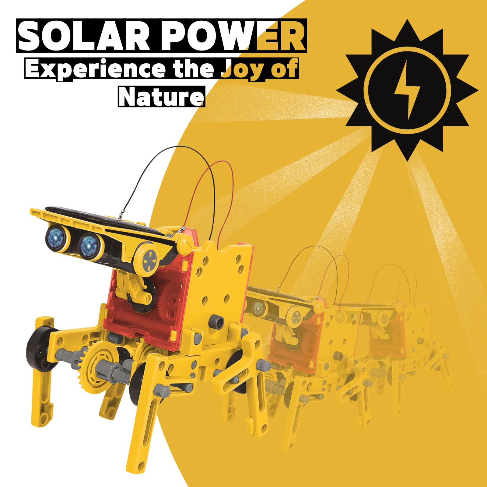 ZeniMakers STEM Solar Robot Kit - Educational Science Toys for Kids Ages 8-14 | DIY Building Robotics Kit for Boys & Girls | Perfect Christmas Birthday Easter Gift | Fun Learning Projects for Home & Classroom