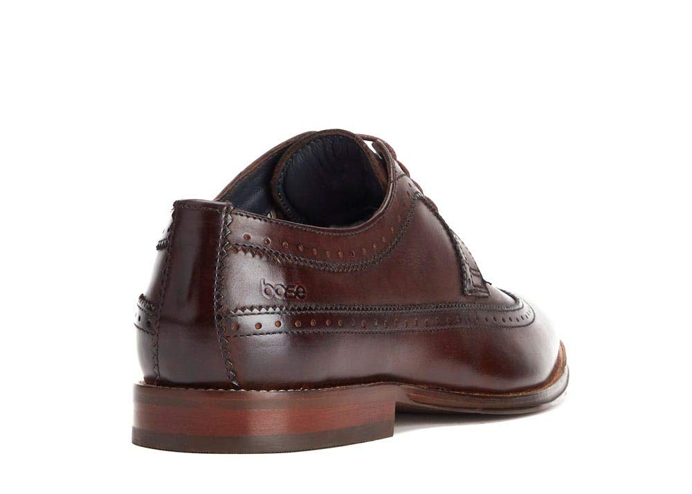 Men's Havisham Leather Derby Shoes - Size 8 Brown | Classic Formal & Casual Dress Shoes for Office, Wedding & Business Occasions