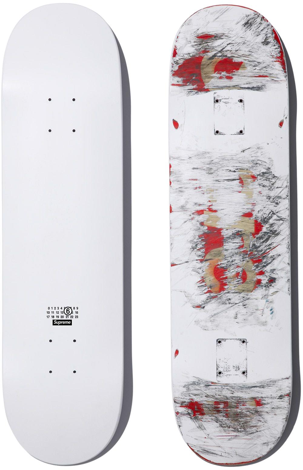 Supreme MM6 Maison Margiela Skateboard Deck - Limited Edition Collectible Streetwear for Skateboarding & Wall Art Display
