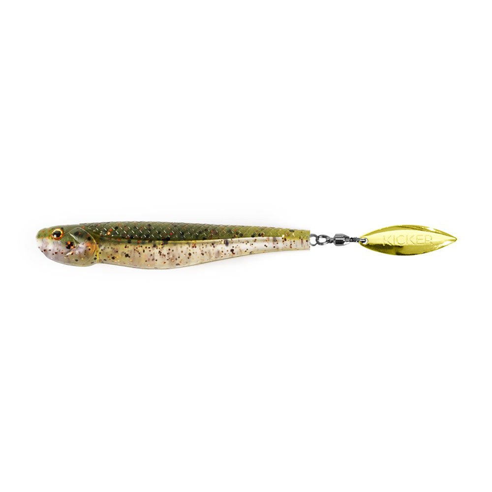 Kicker Booty Spin Swimbaits - Premium Fishing Lures for Bass, Walleye & Pike - Perfect for Freshwater & Saltwater Fishing