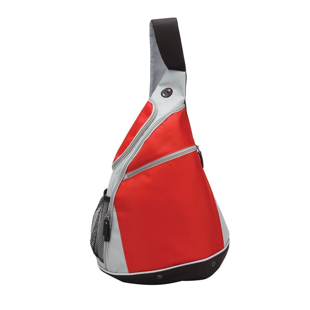 Travelwell Sling Backpack - Lightweight & Durable Crossbody Bag for Men & Women (Red) - Perfect for Hiking, Travel & Daily Commute